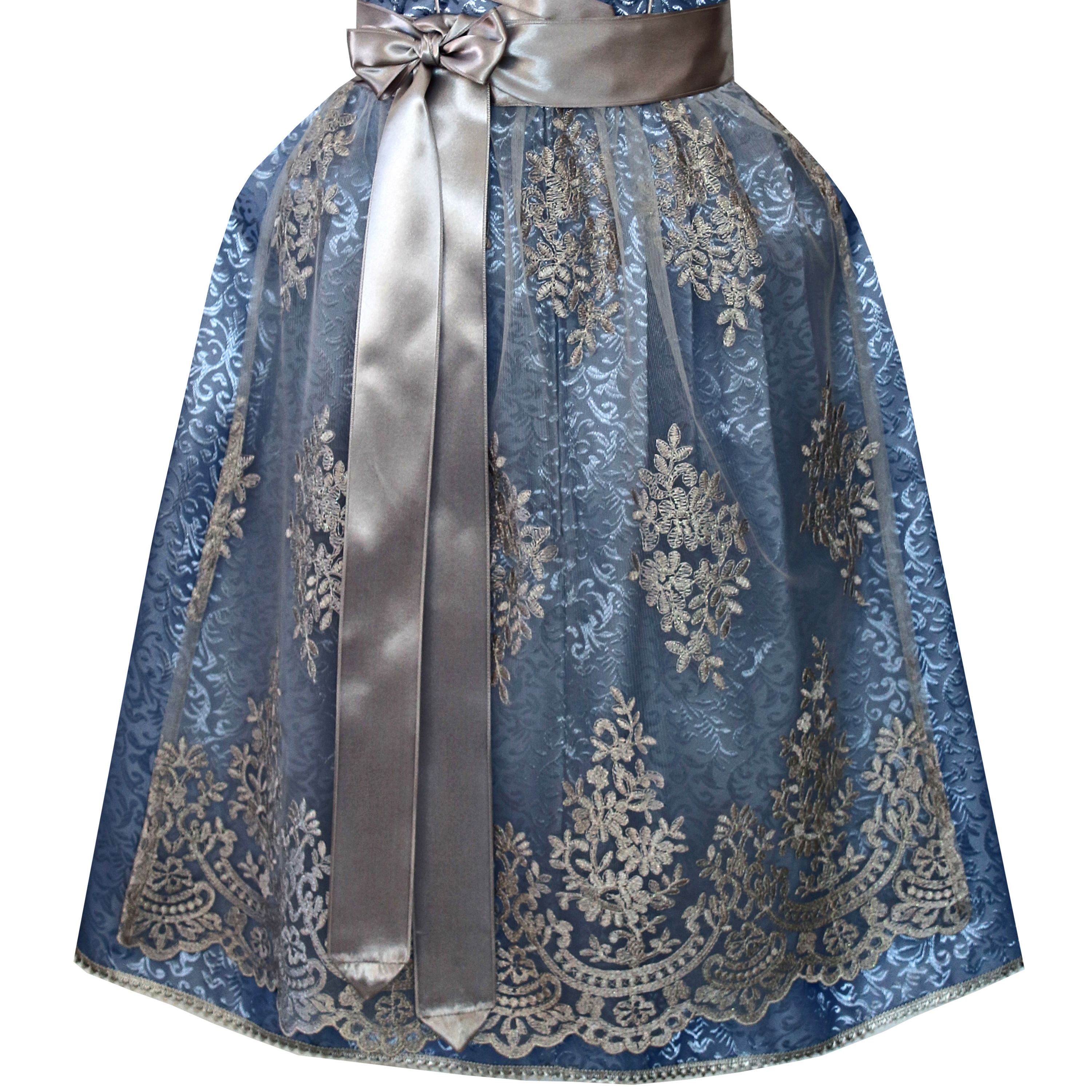 Dirndl Stella in Blau und Silber - ALM960
