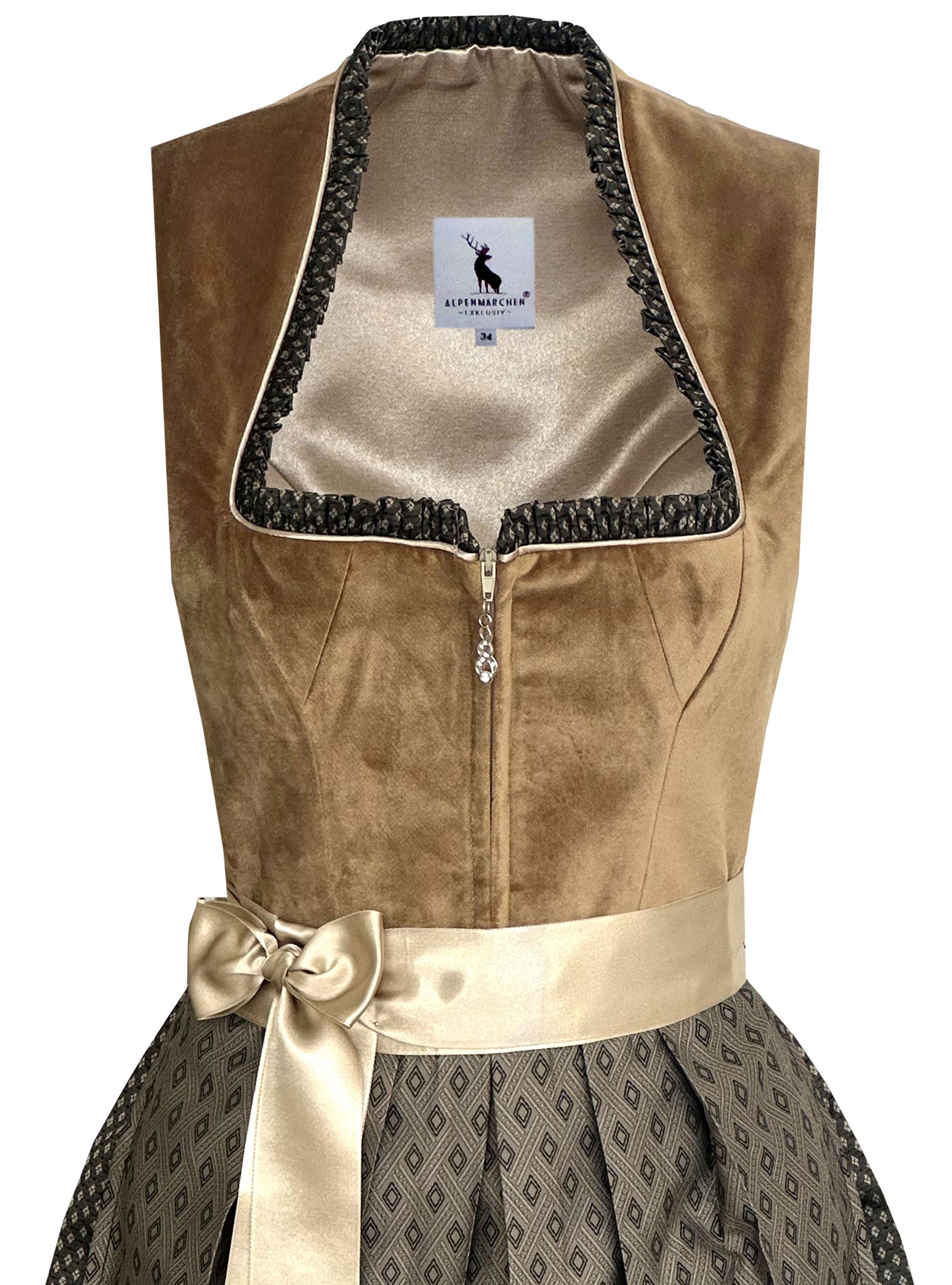Dirndl Aurelia in braun - ALM1022
