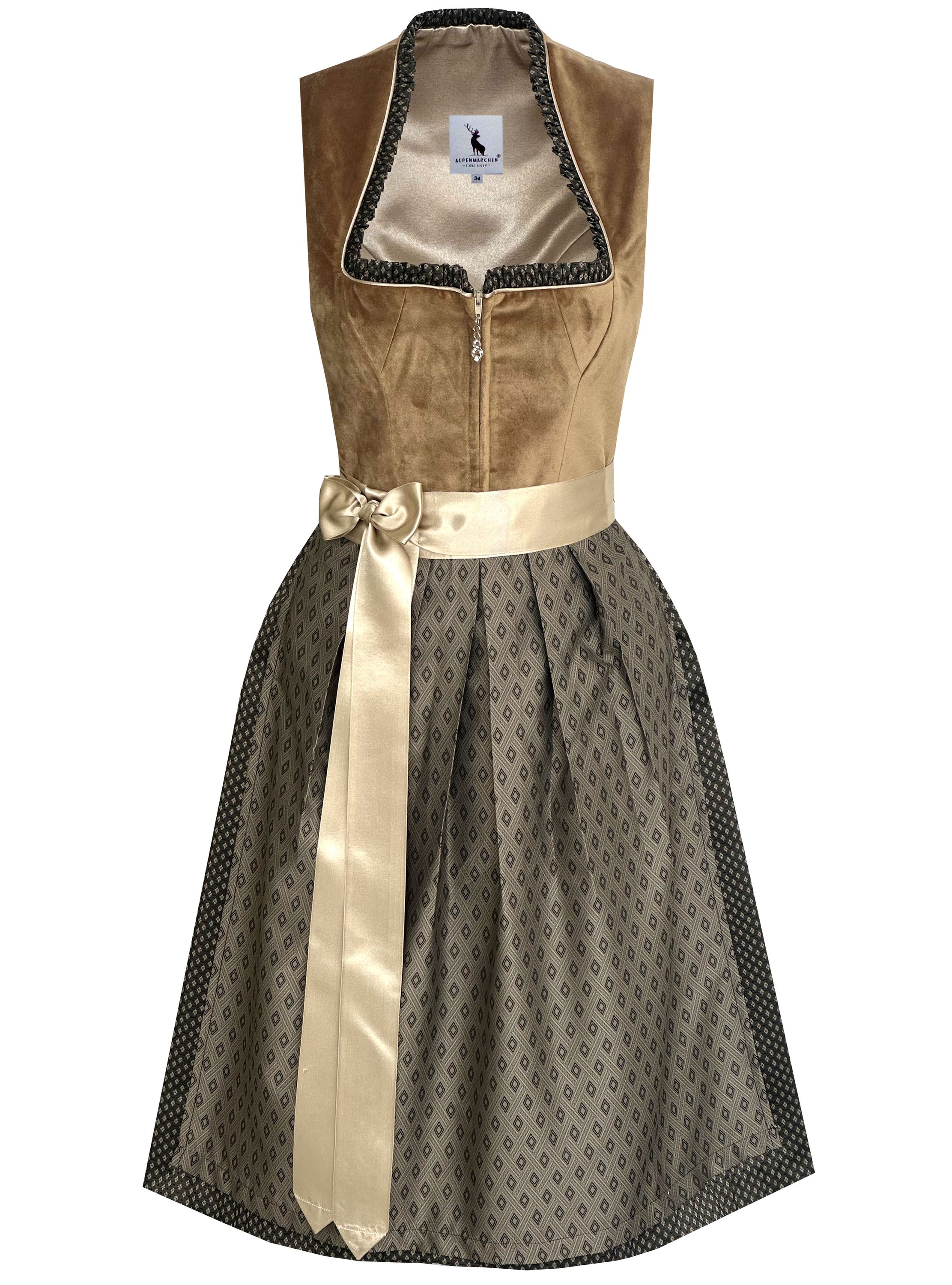 Dirndl Aurelia in braun - ALM1022