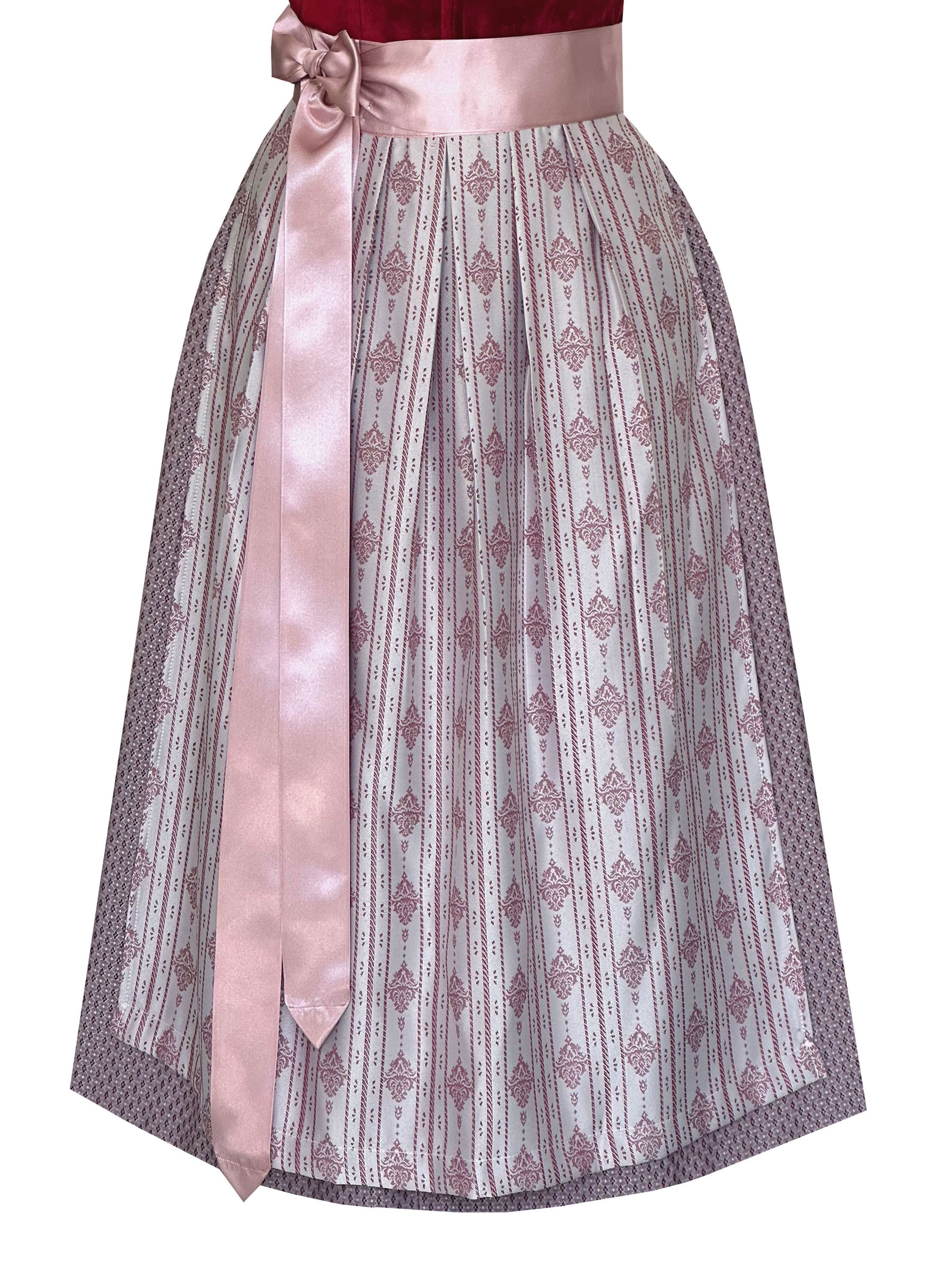 Langes Dirndl Adele in rot - ALM1024