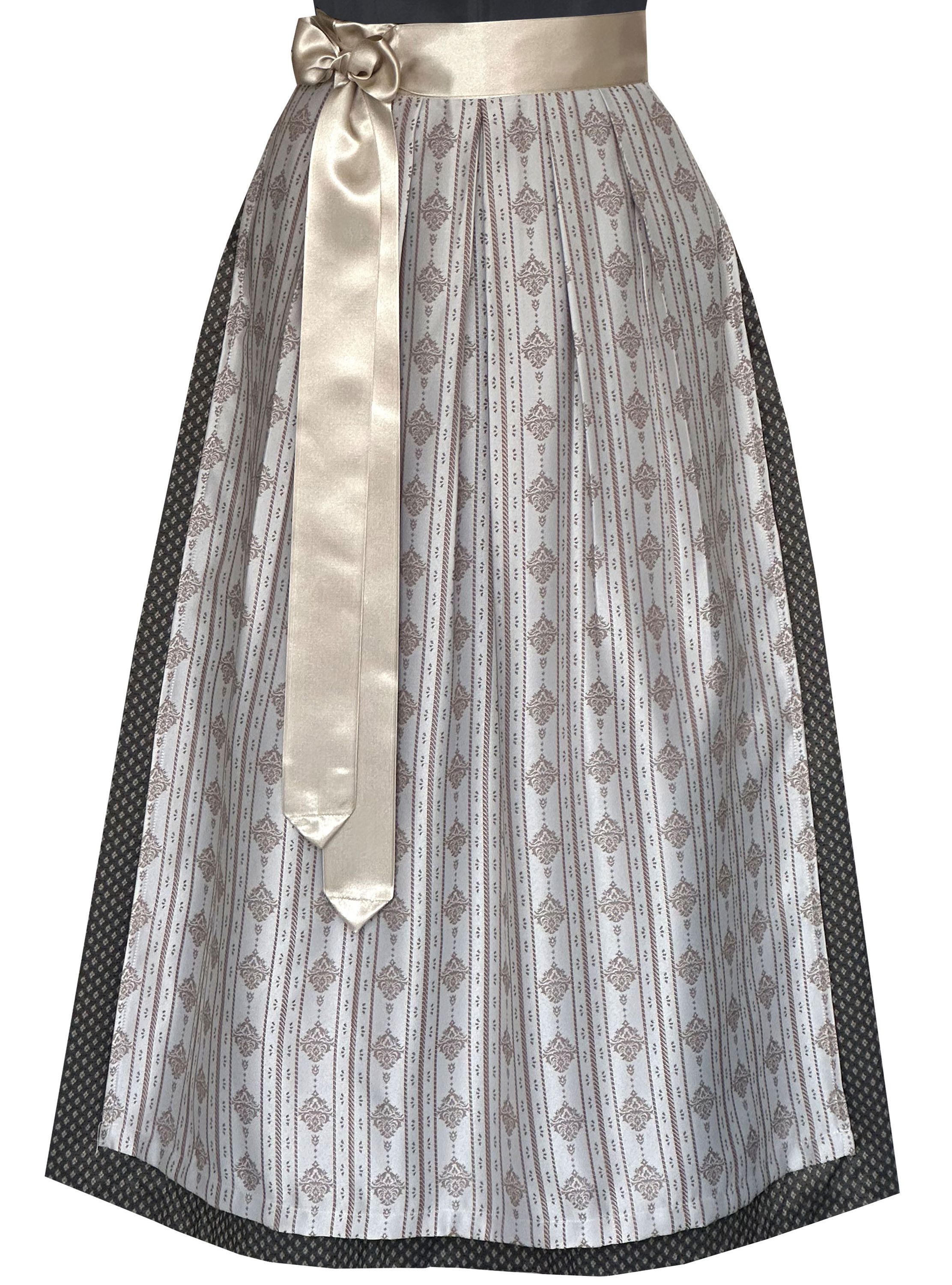 Langes Dirndl Adele in schwarz - ALM1029