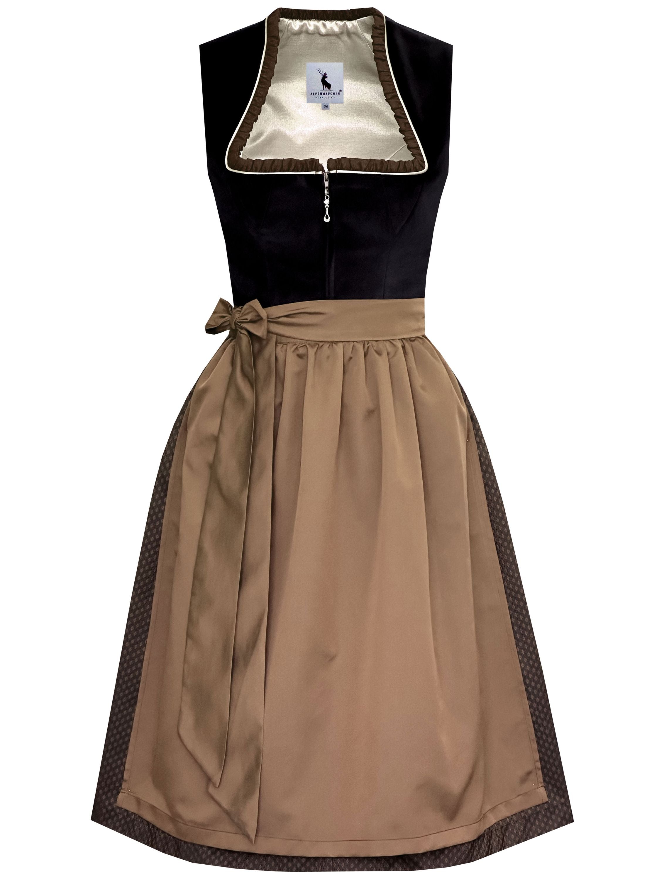 Dirndl Sibylle in schwarz - ALM1033