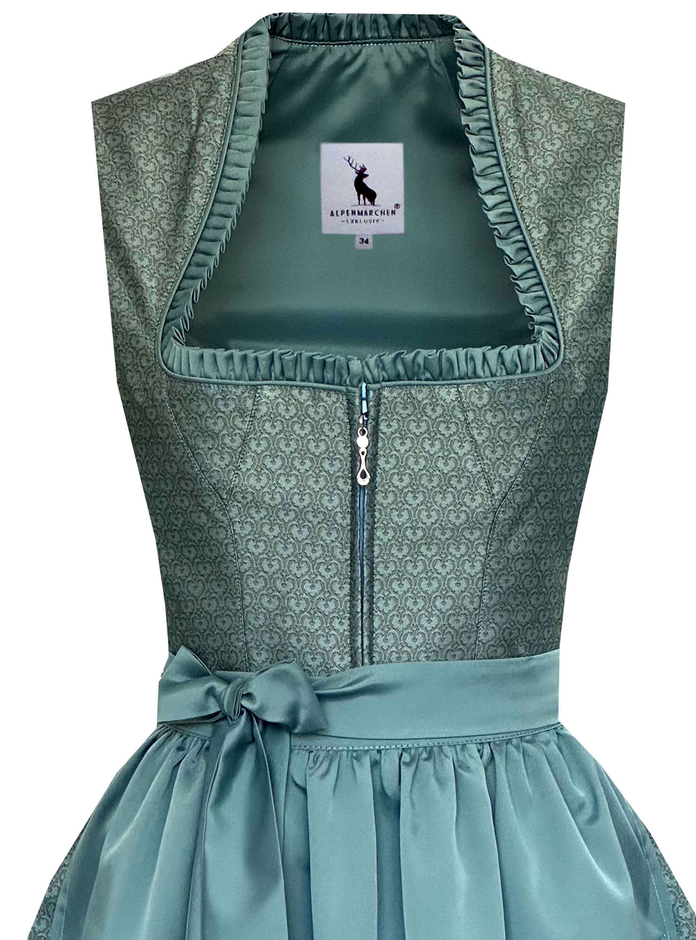 Midi Dirndl Liane in petrol - ALM1040