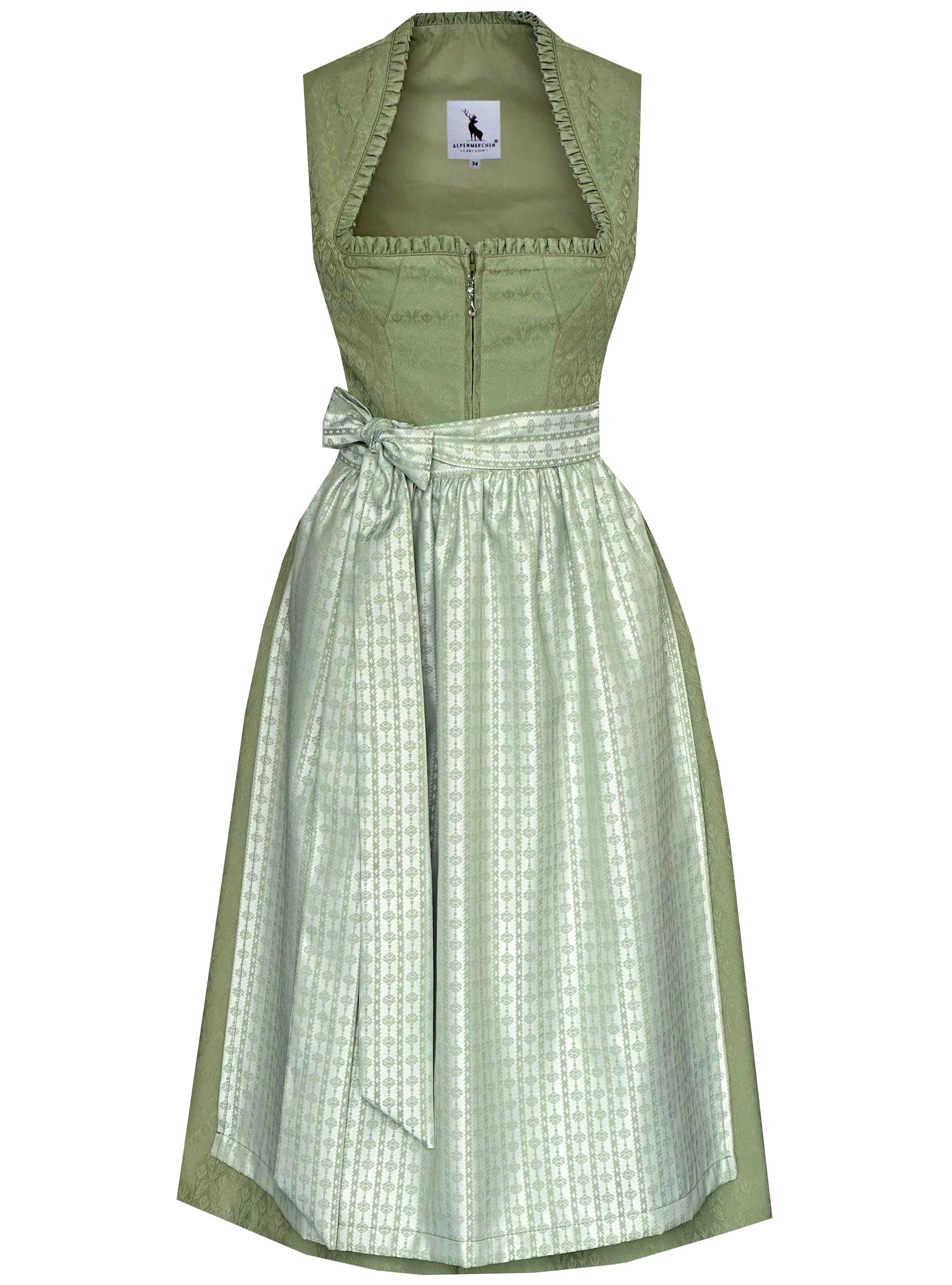 Midi Dirndl Miranda in hellgrün - ALM1064