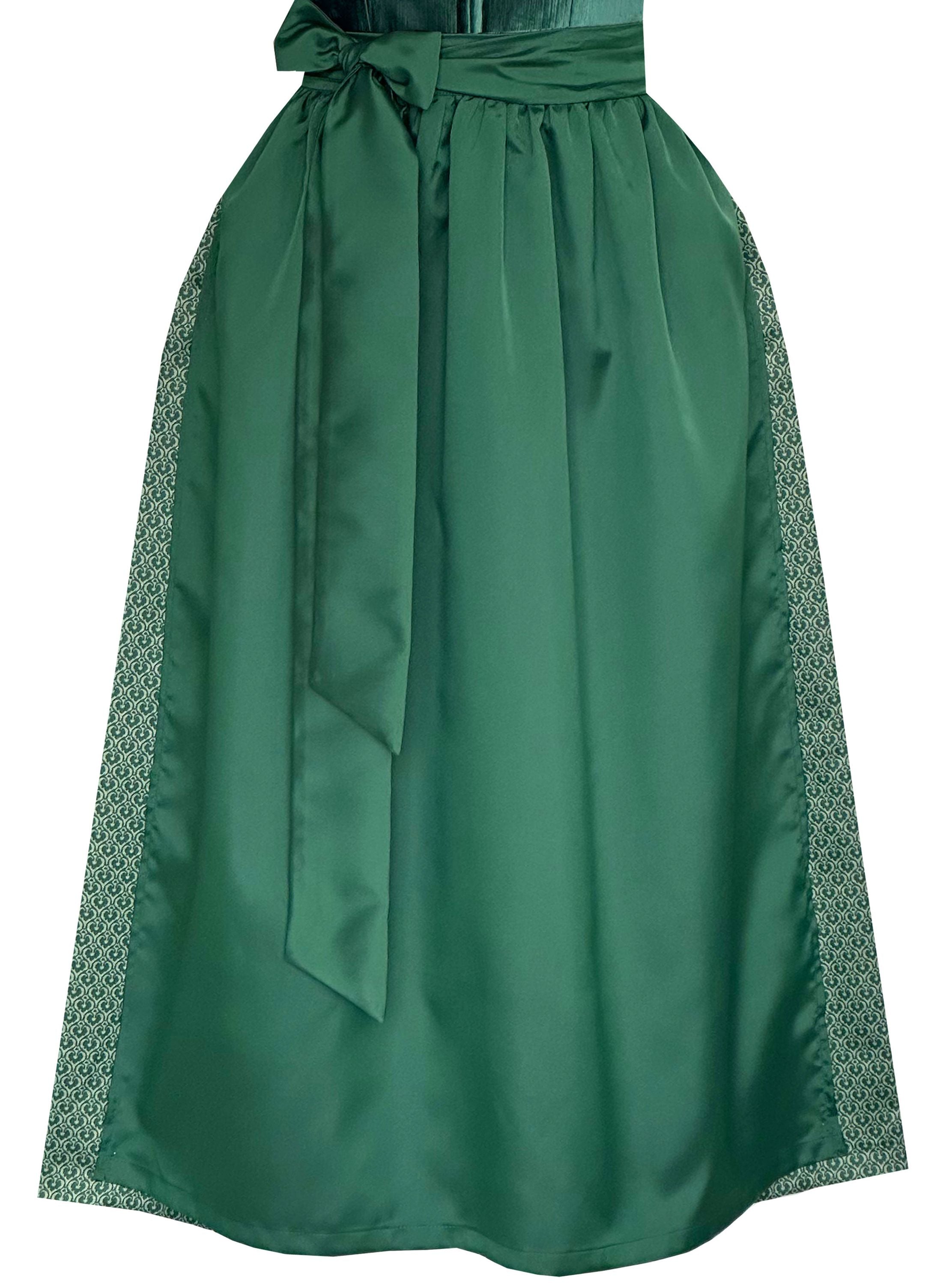 Langes Dirndl Enora in grün - ALM1072