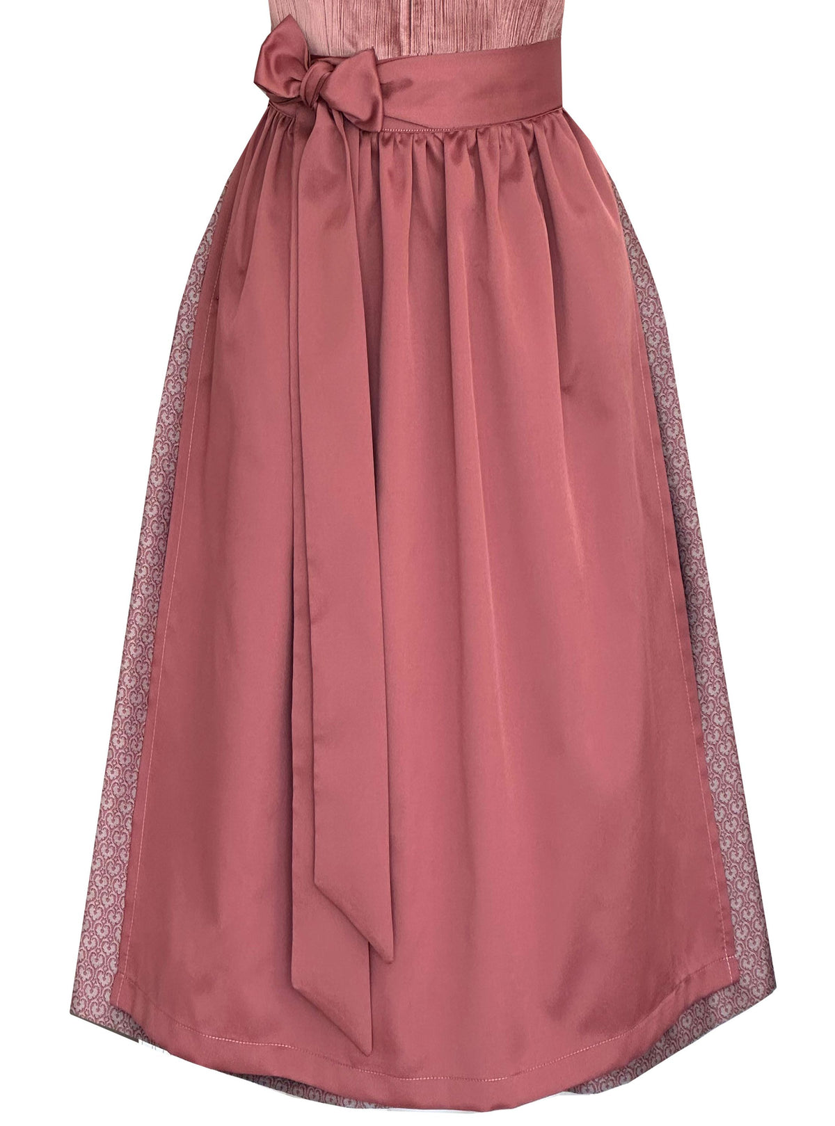 Langes Dirndl Morgane in altrosa - ALM1075