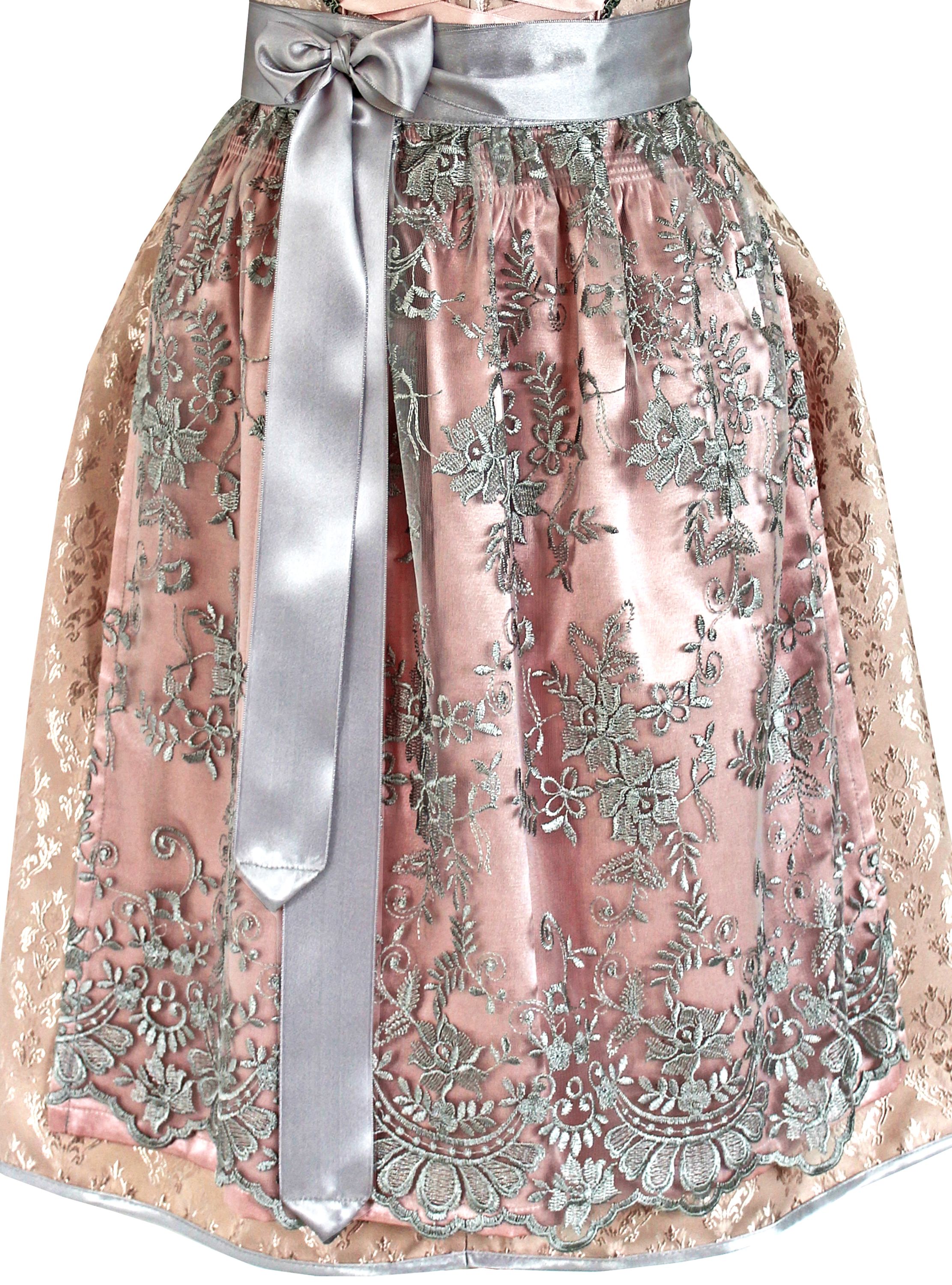 Dirndl Annabelle in rosa und grau - ALM900