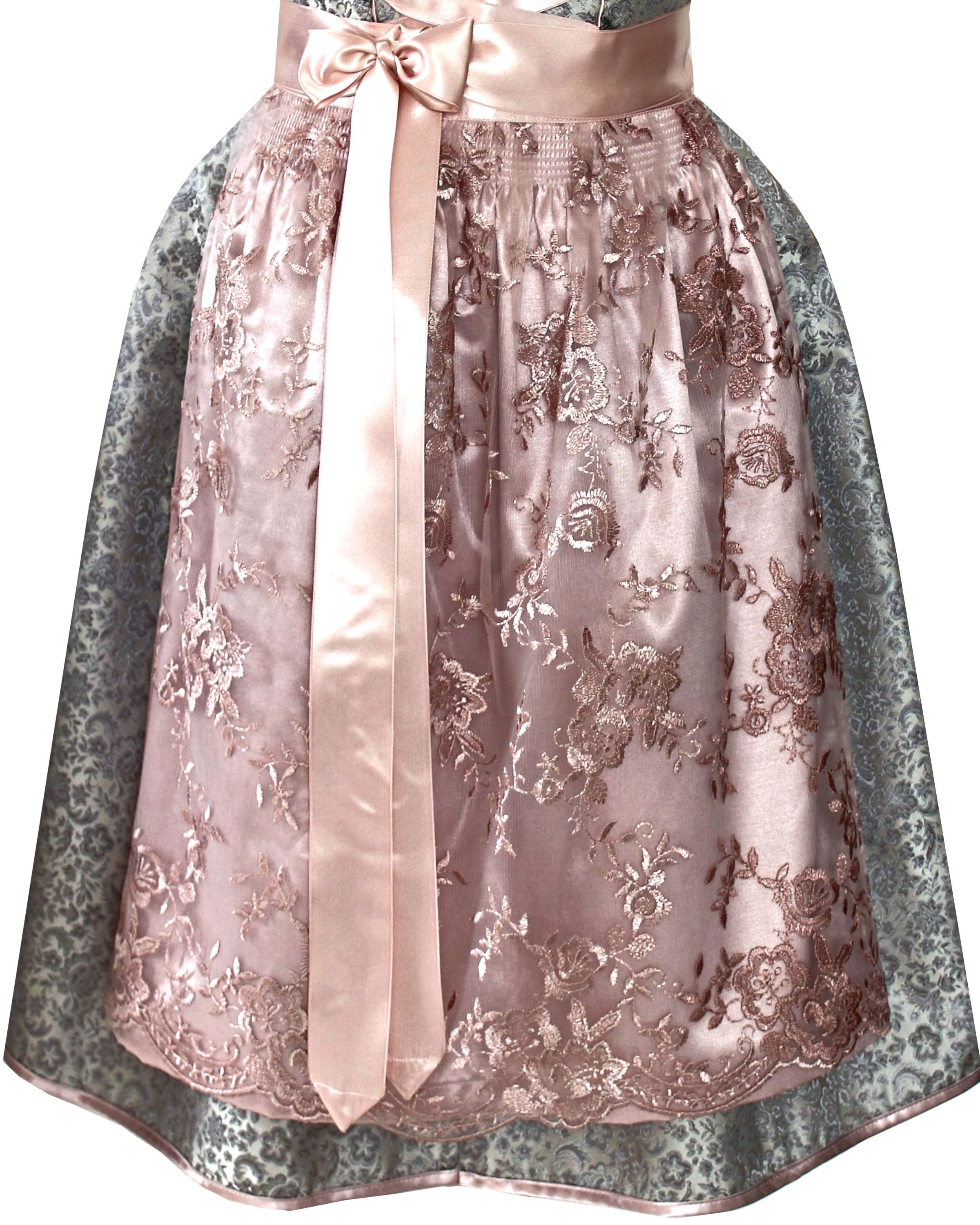 Dirndl Melina in Silber und Rosa - ALM936
