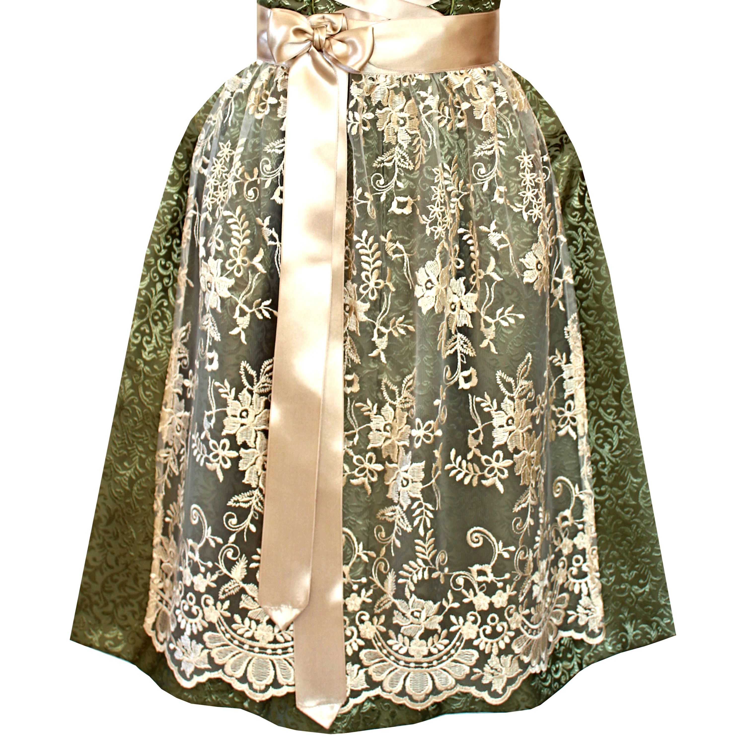 Dirndl Florentina in Grün und Creme - ALM944