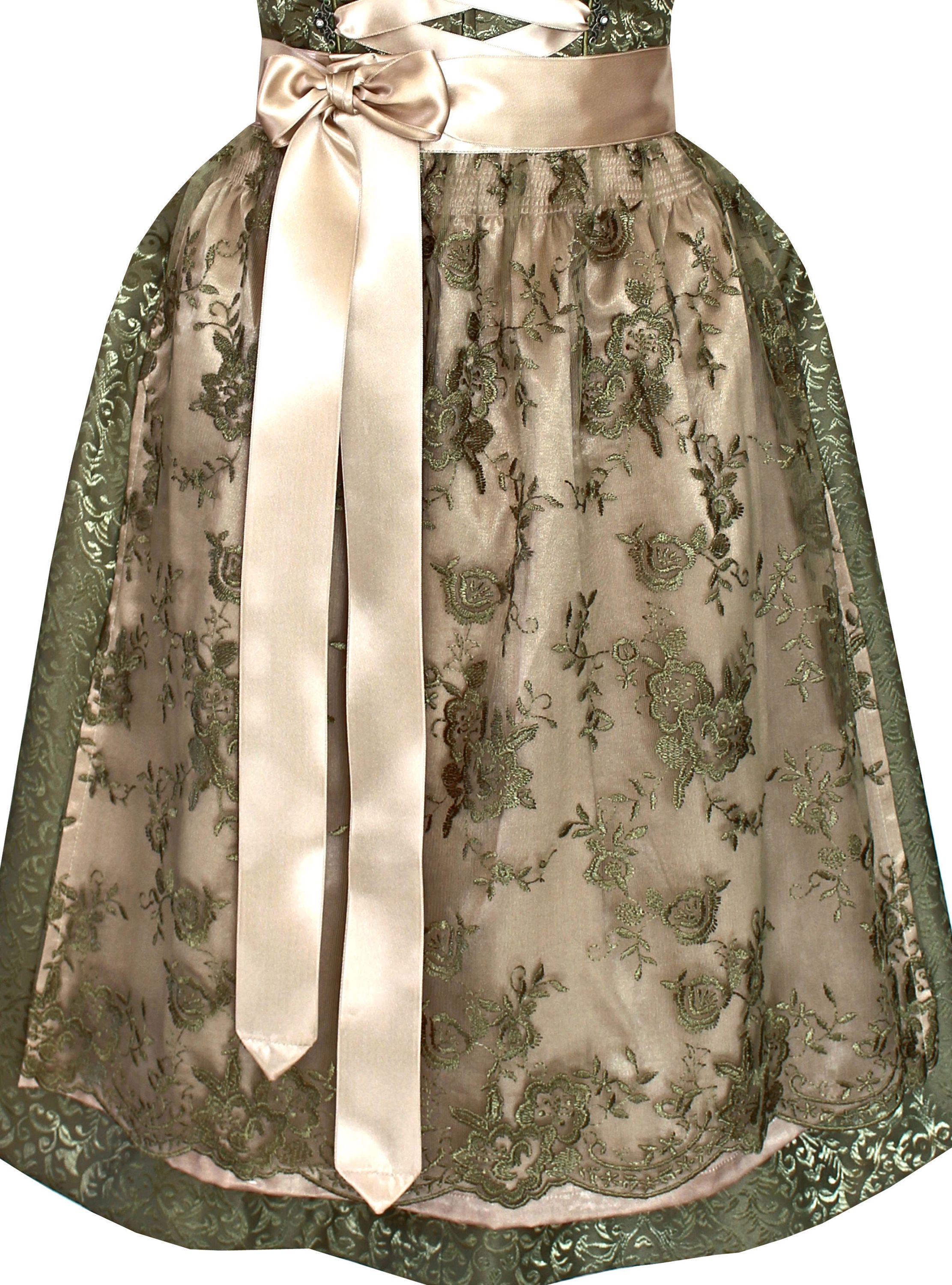 Dirndl Florentina in Grün und Creme - ALM946
