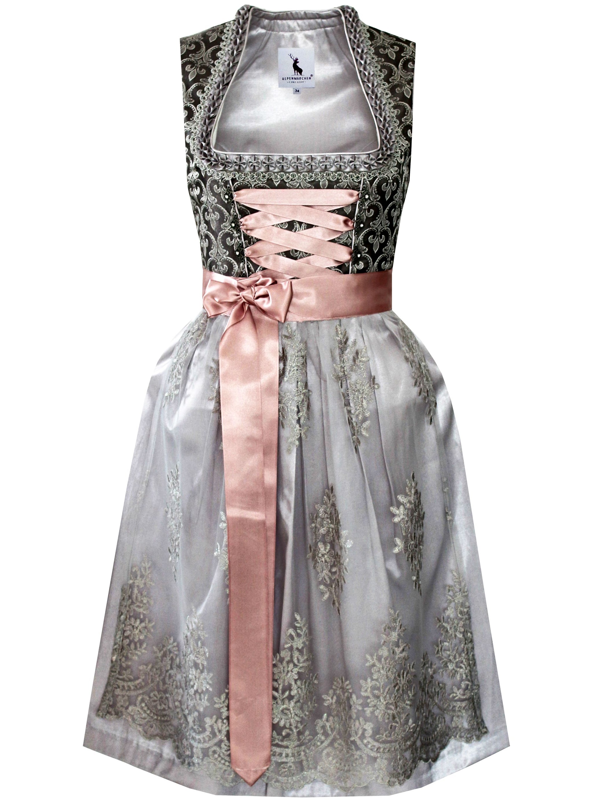 Alpenmärchen Costume traditionnel bavarois de la collection exclusive avec tablier en dentelle Alpenmärchen Costume traditionnel bavarois de la collection exclusive avec tablier en dentelle