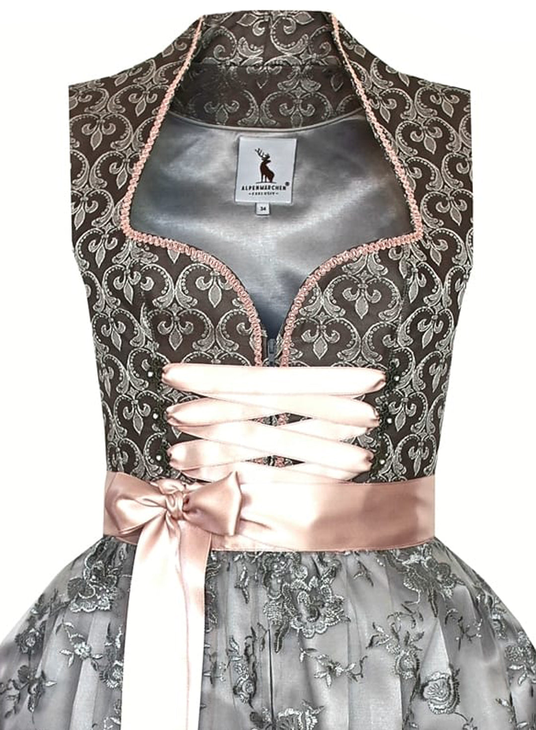 Dirndl Fiona in grau - ALM962