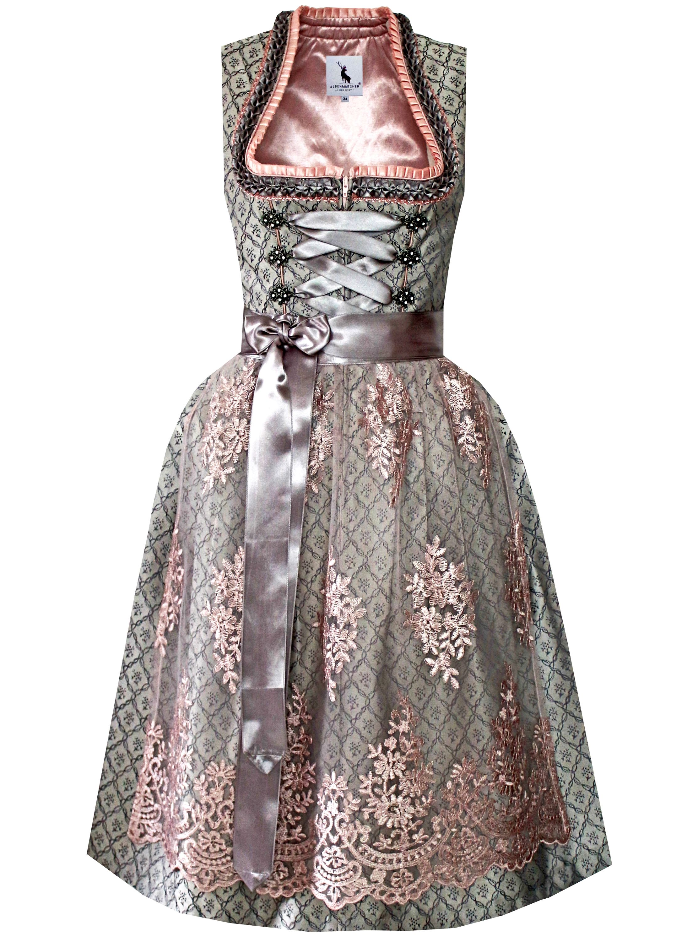 Dirndl Gerda in grau - ALM963