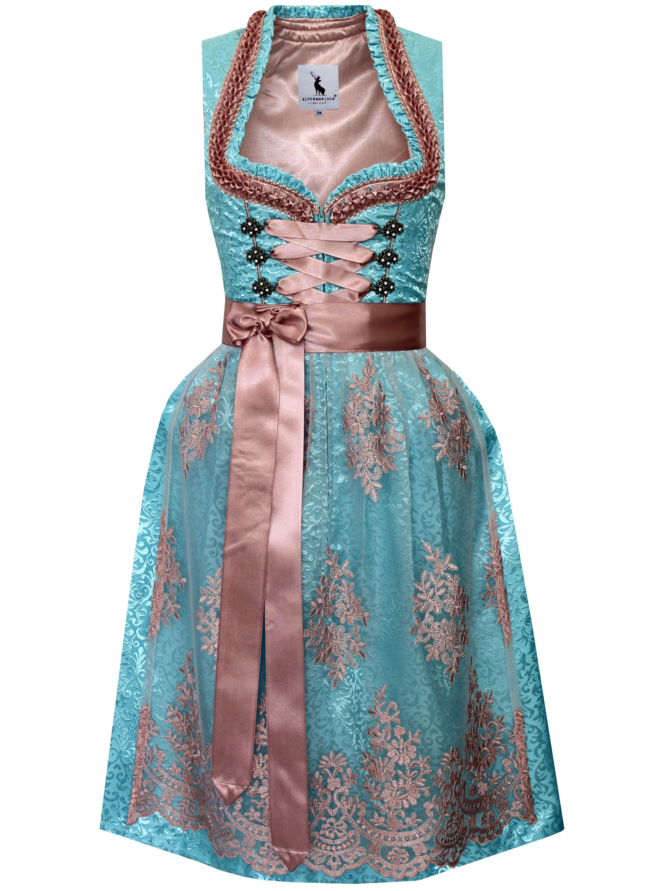 Dirndl Mika in türkis - ALM995