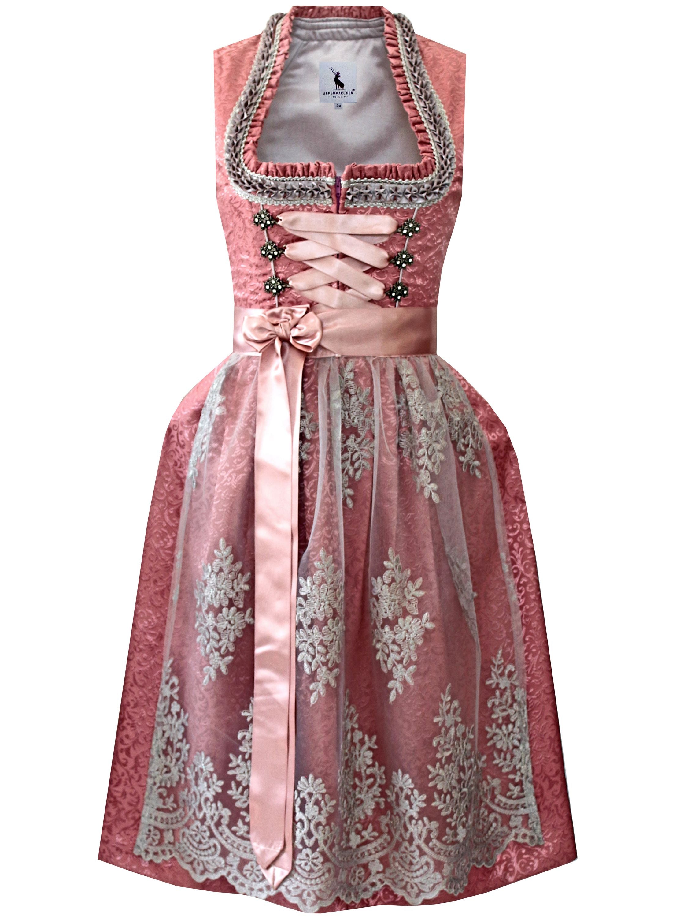 Dirndl Flora in Rosa - ALM996