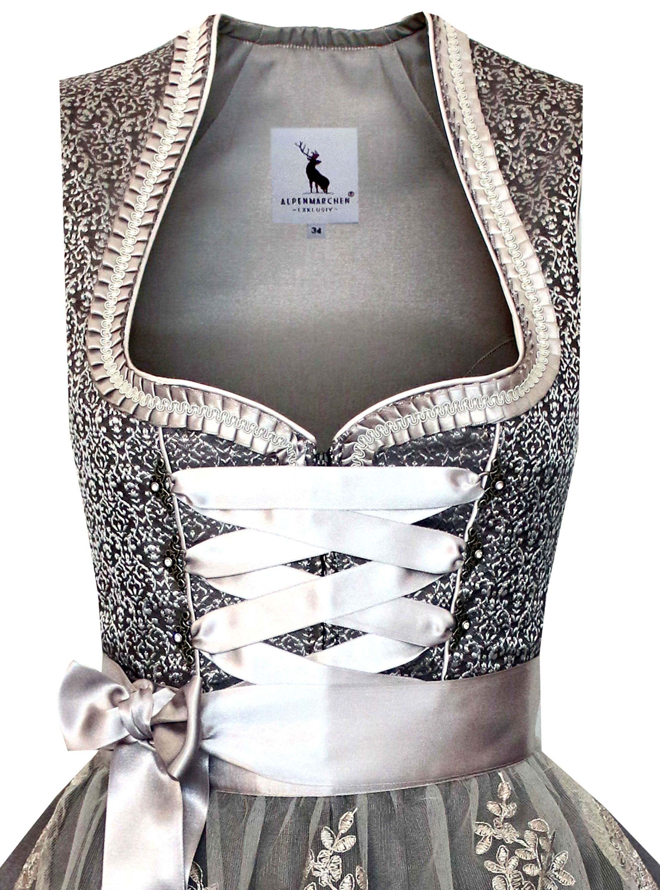 Dirndl Melinda in grau - ALM997