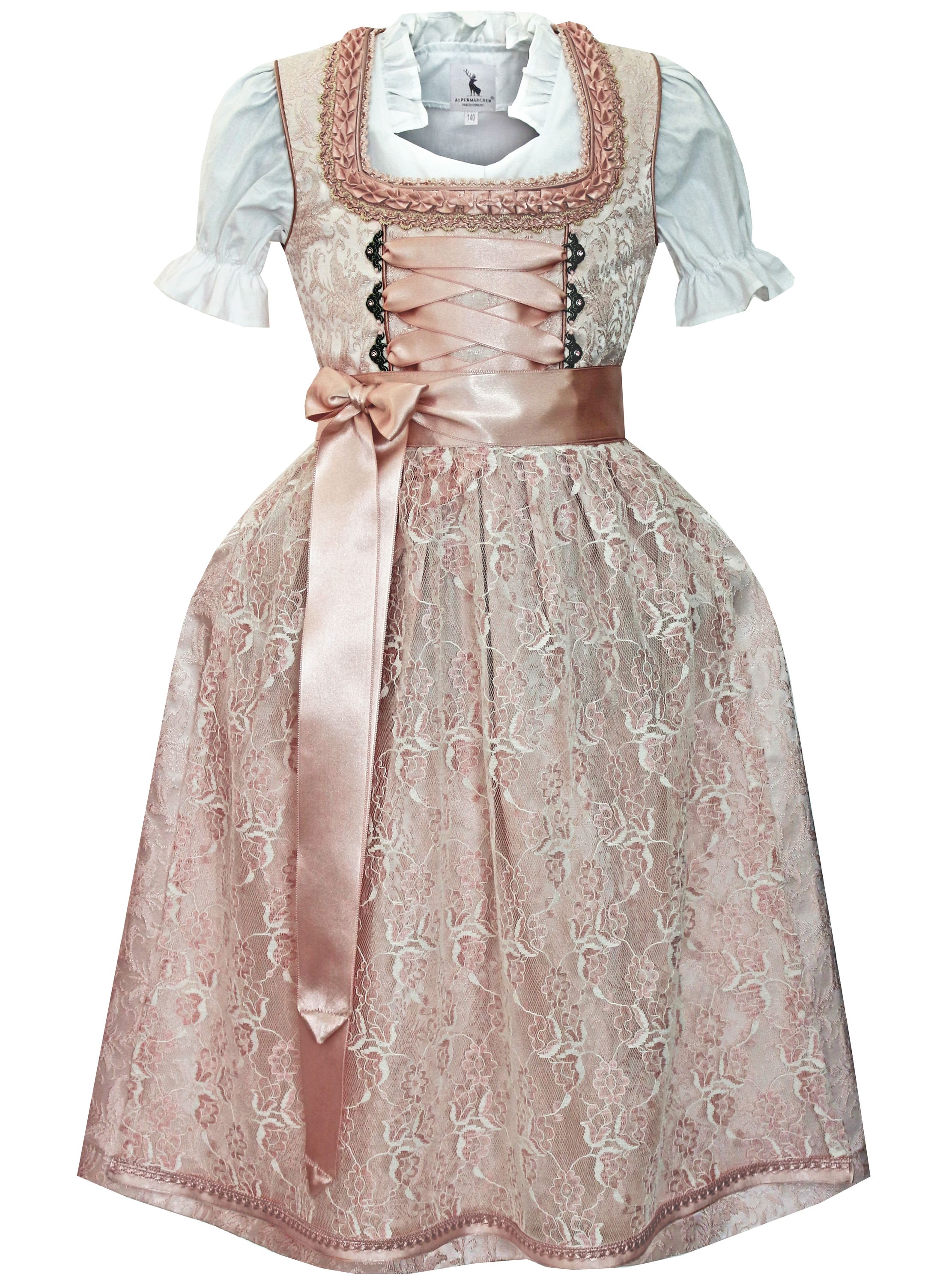 Alpenmärchen Kinderdirndl inkl. Schürze und Bluse - ALM-K801