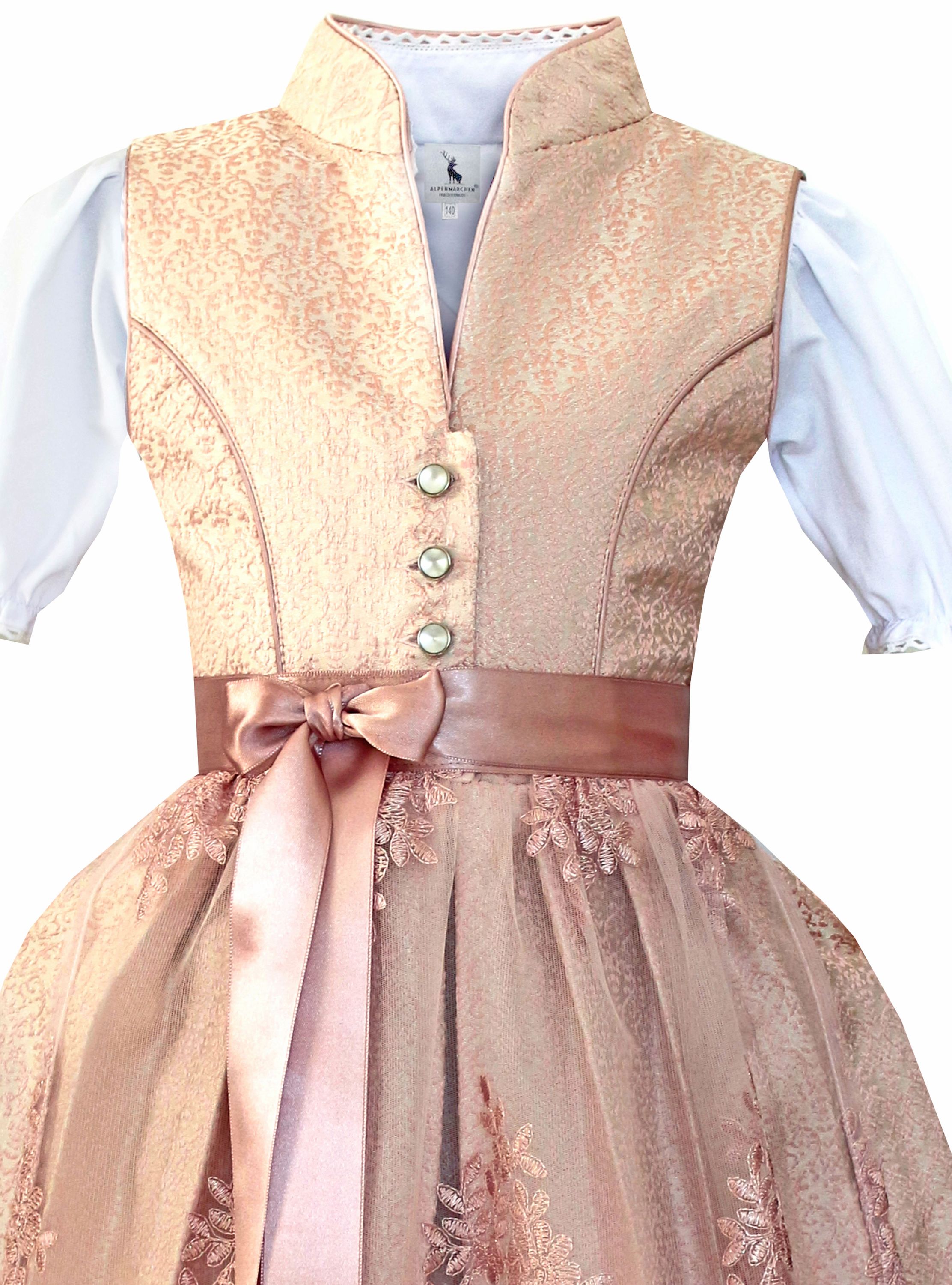 Kinderdirndl Hedi in Rosa - ALM-K957