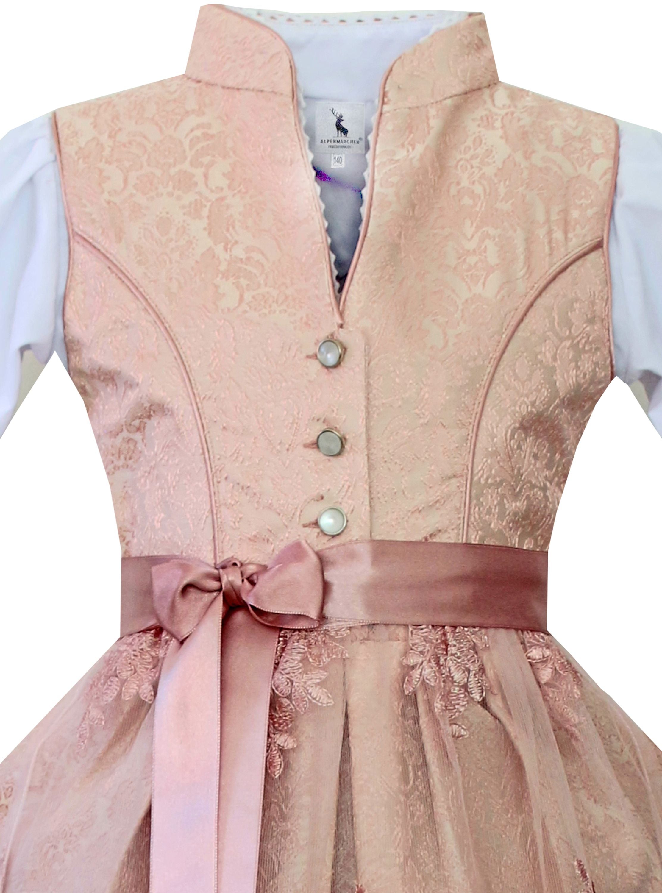 Kinderdirndl Emmi in Hellrosa - ALM-K958