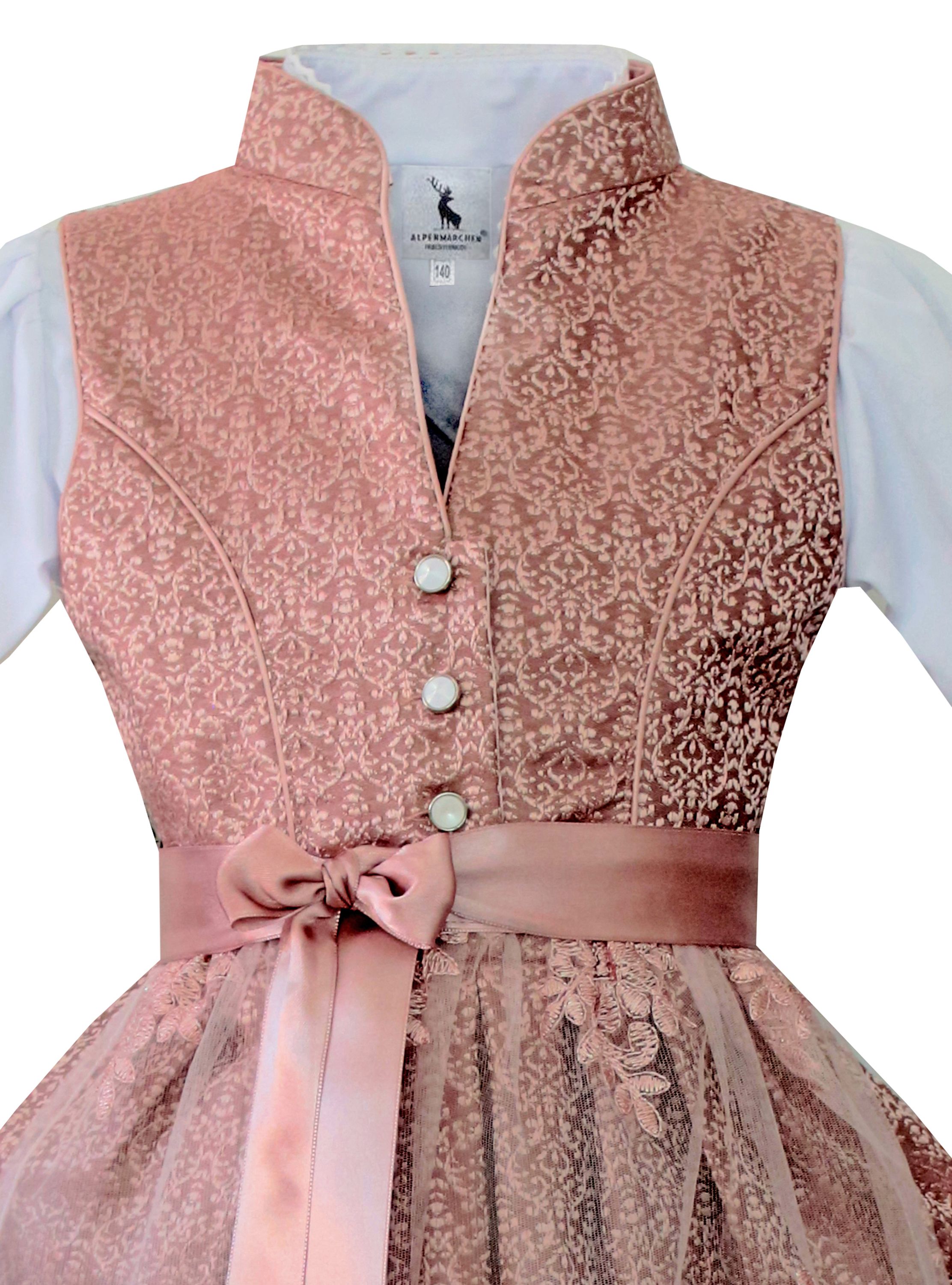 Kinderdirndl Nia in Rosa - ALM-K968