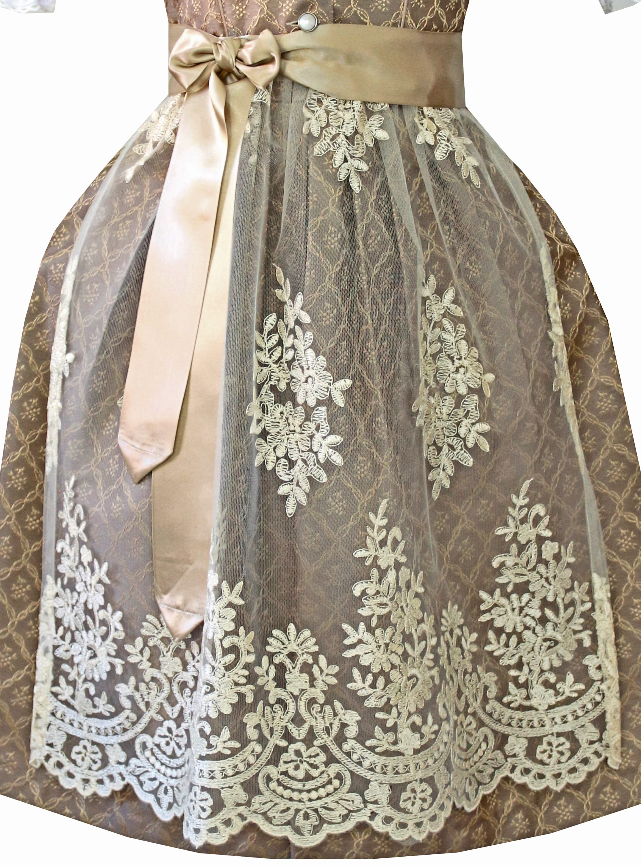 Kinderdirndl Nele in Hellbraun - ALM-K971