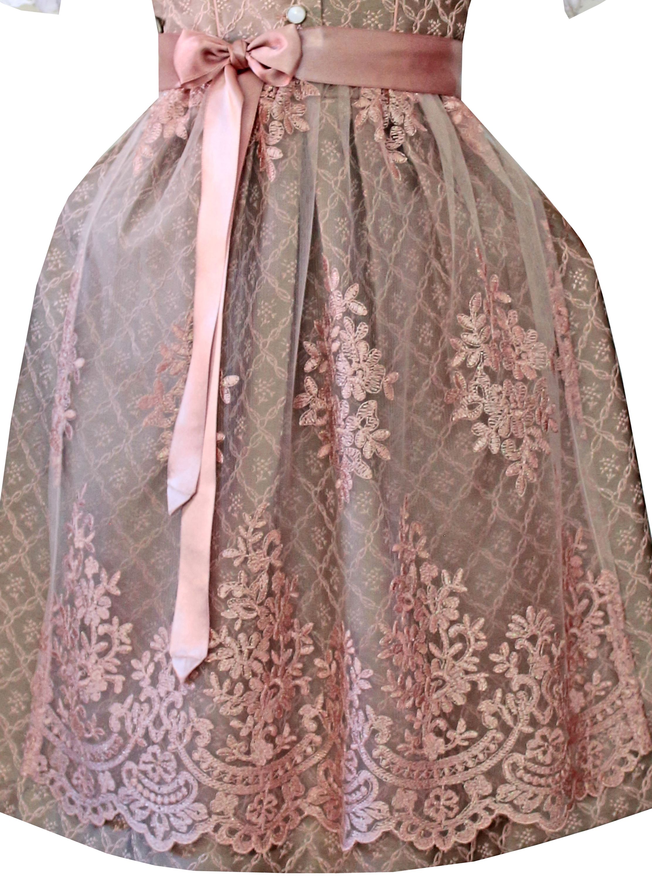 Kinderdirndl Nele in rosa - ALM-K974