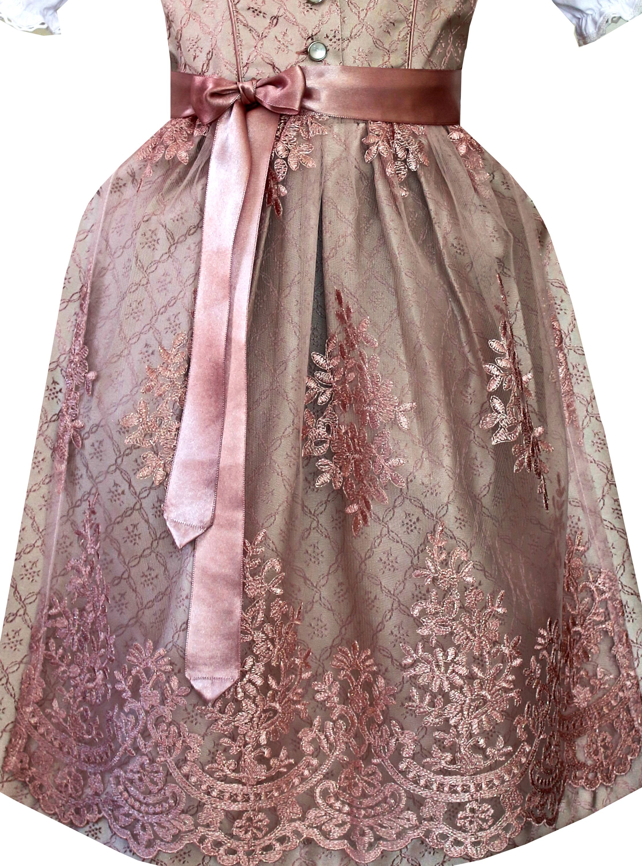 Kinderdirndl Bella in Rosa - ALM-K979