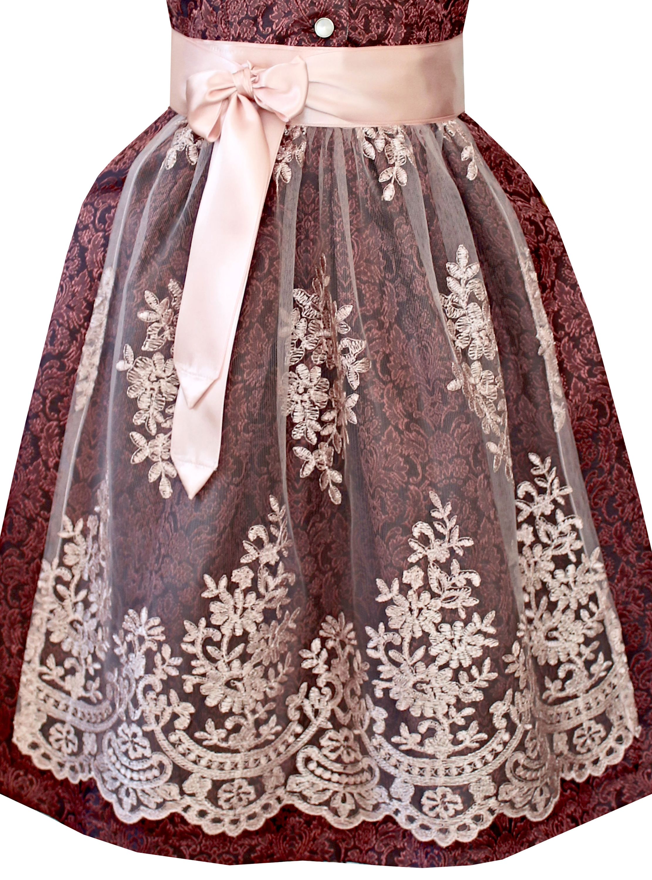 Kinderdirndl Lilliana in Rot - ALM-K950