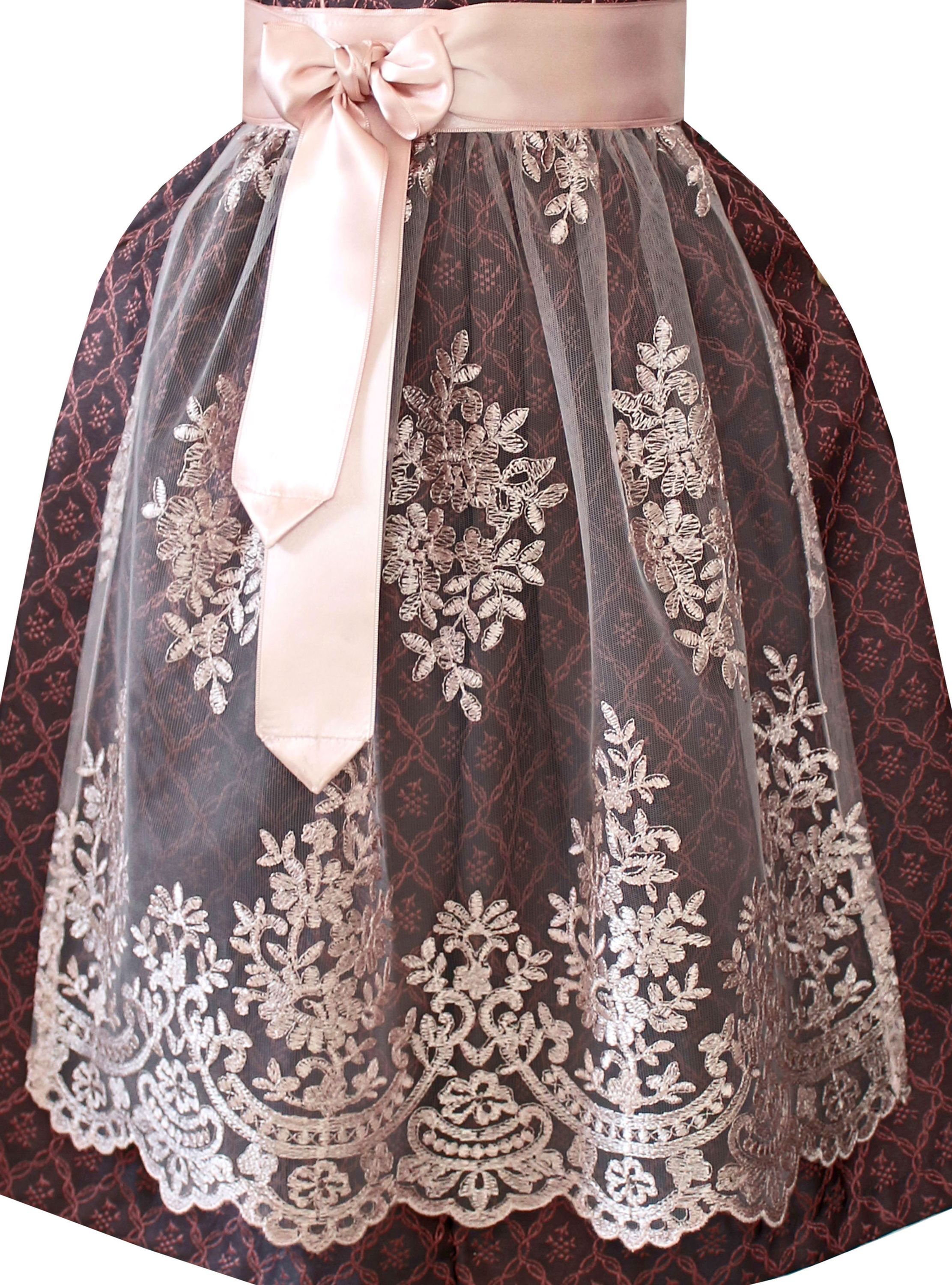 Kinderdirndl Tara in Dunkelrot - ALM-K955