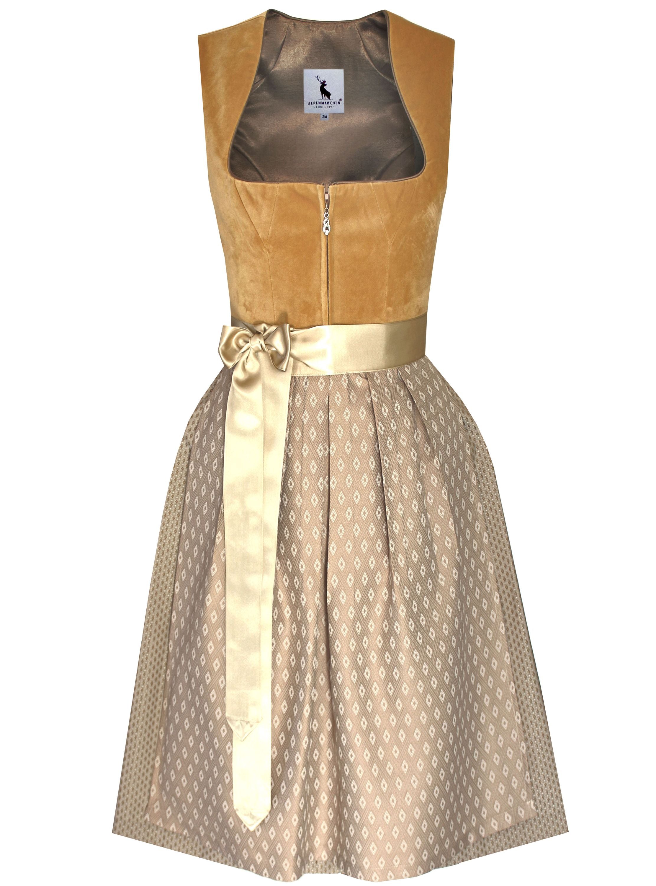 Dirndl Adriana in Hellbraun - ALM1034
