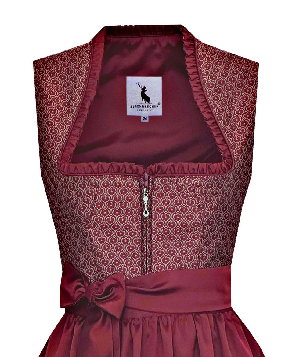 Langes Dirndl Adele in blau - ALM1051