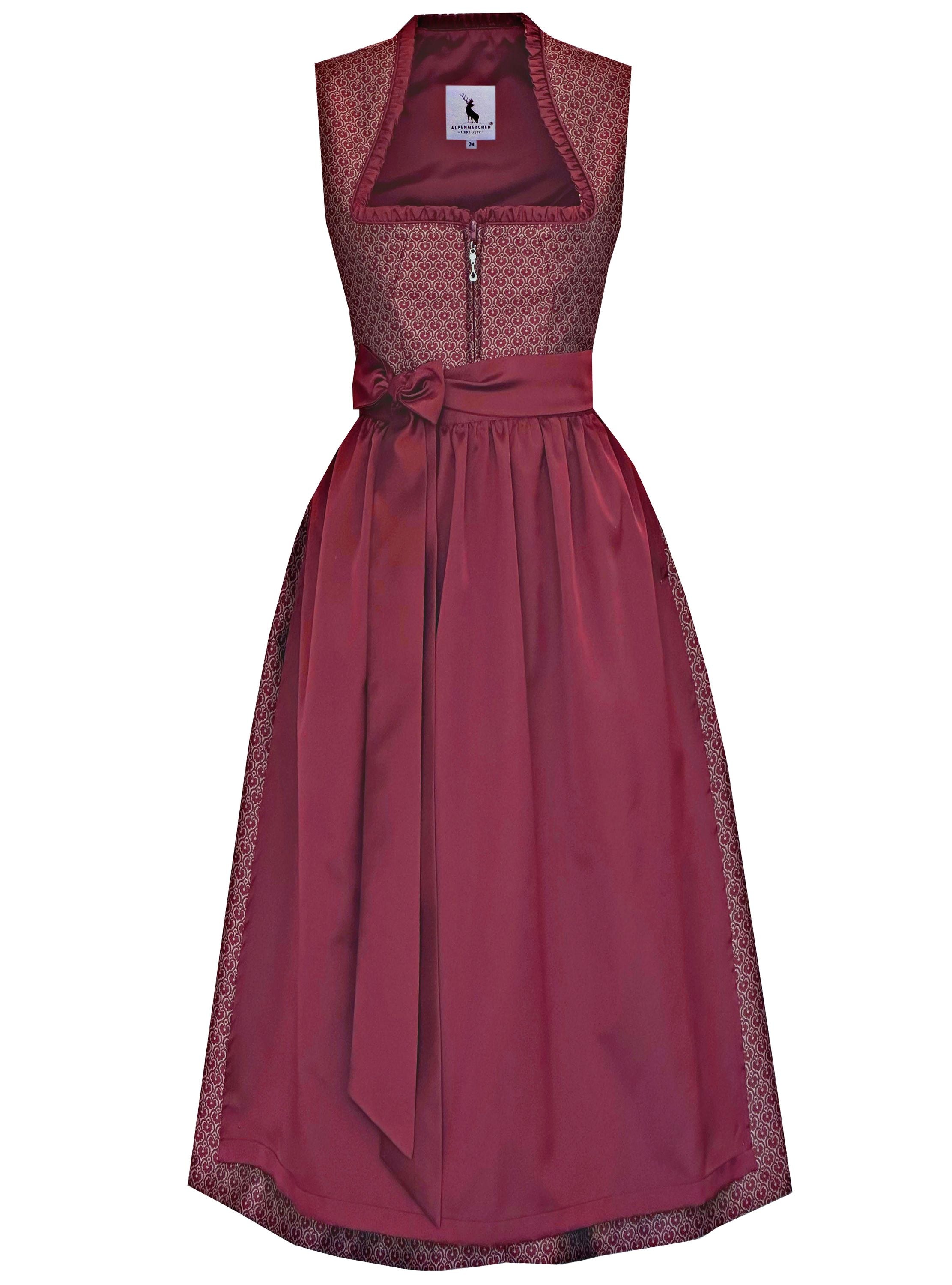 Langes Dirndl Adele in blau - ALM1051