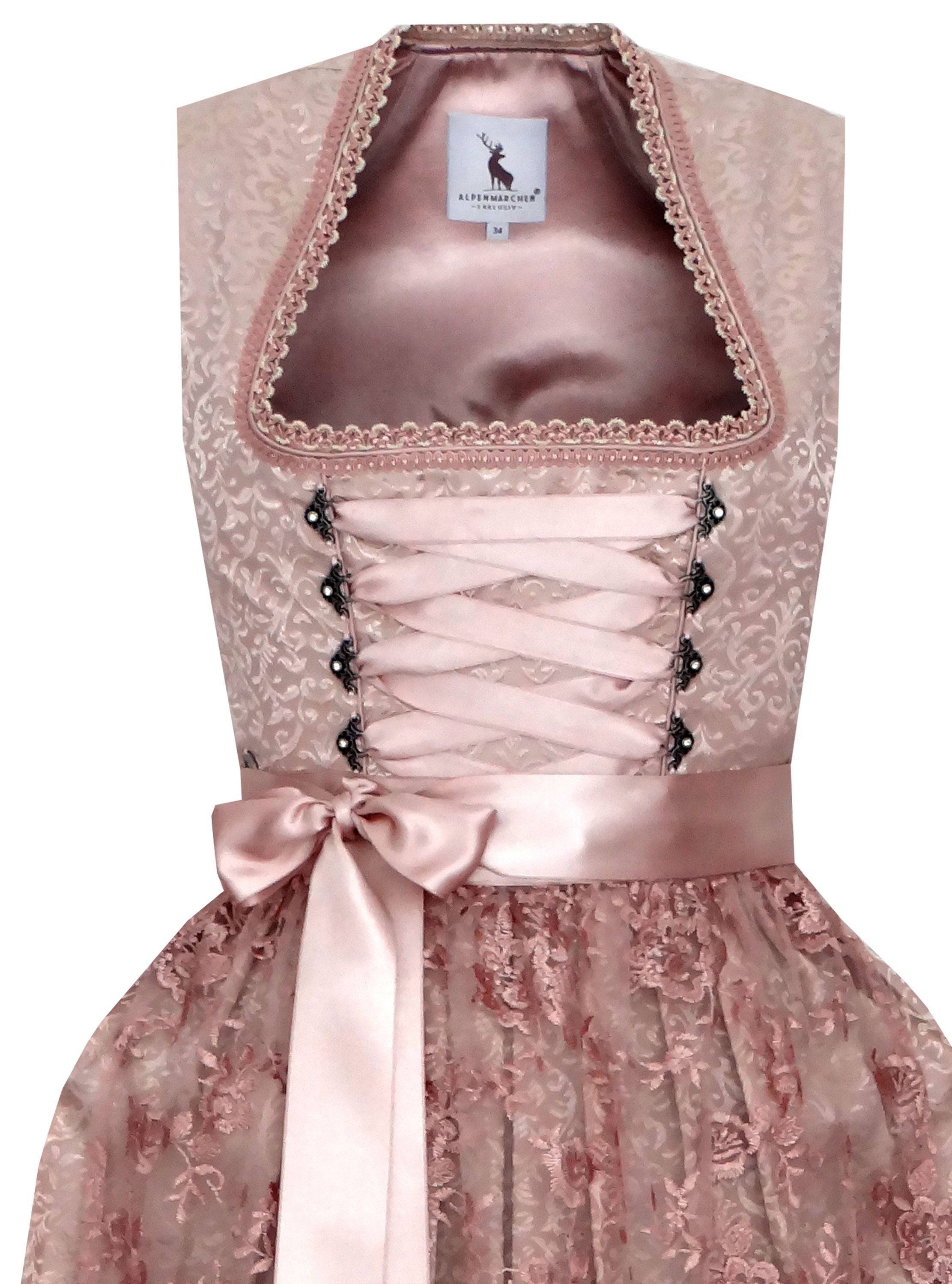 Langes Dirndl Verona in hellrosa - ALM565L