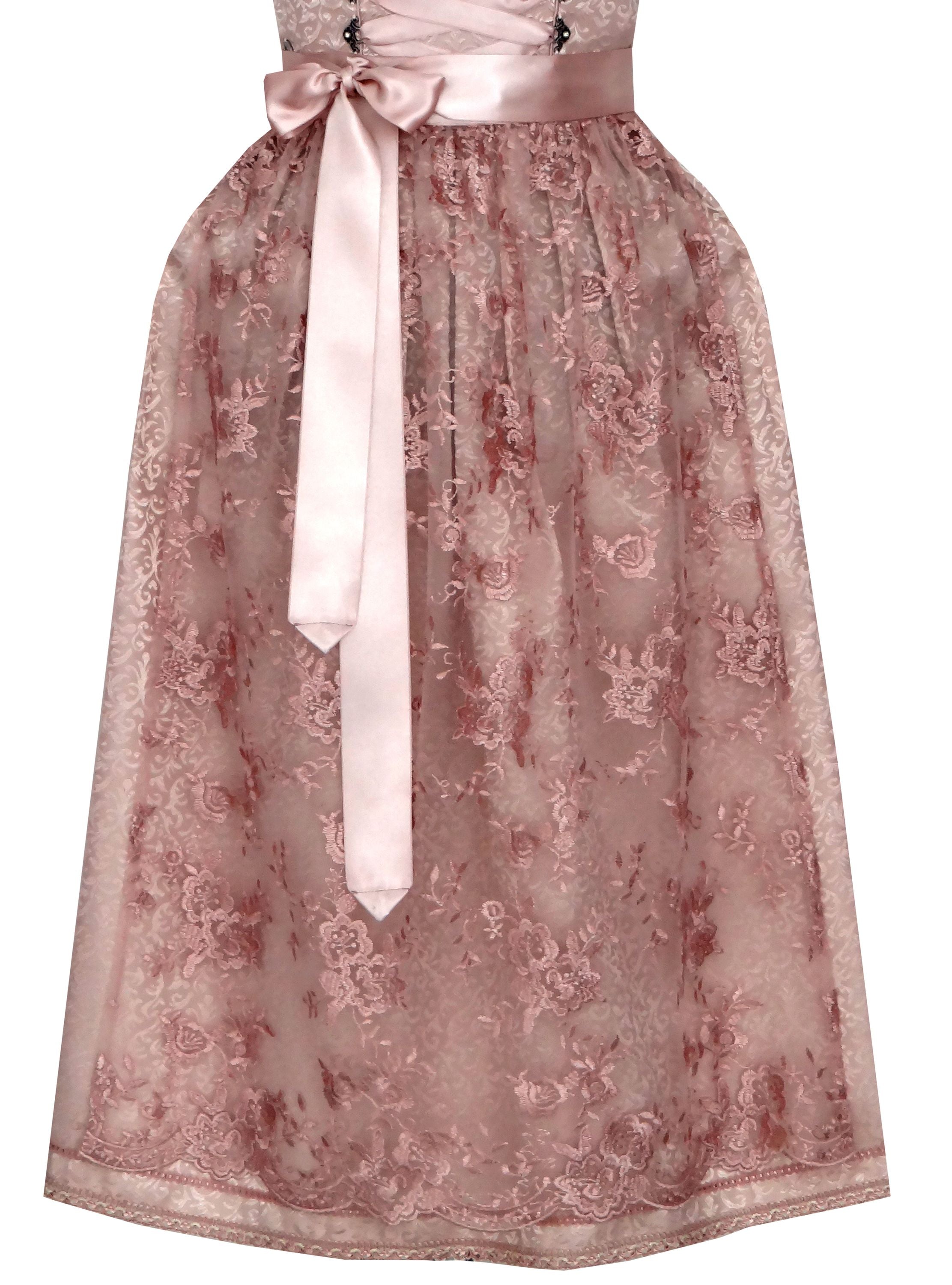 Langes Dirndl Verona in hellrosa - ALM565L