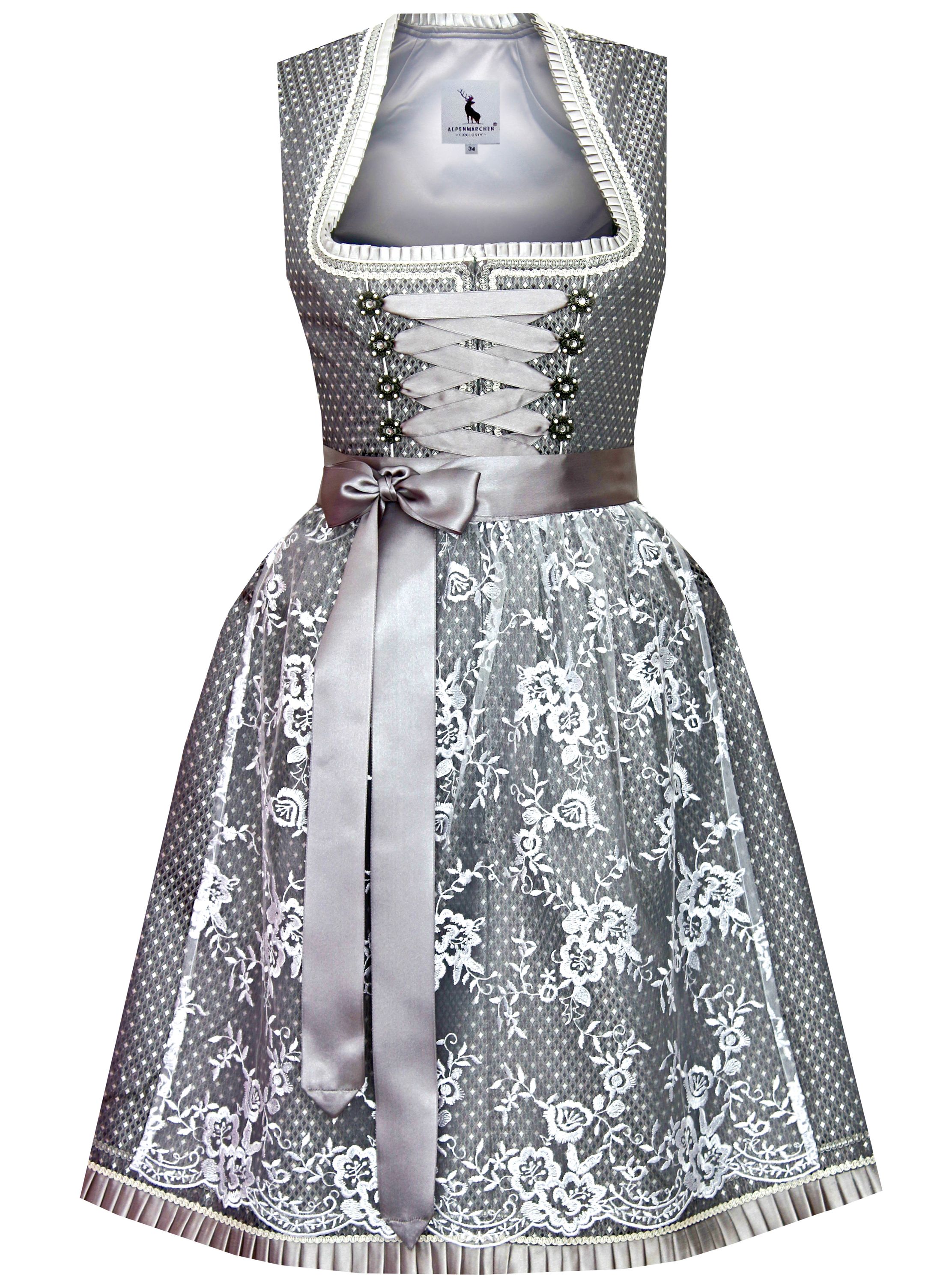 Dirndl Evelina in grau - ALM695