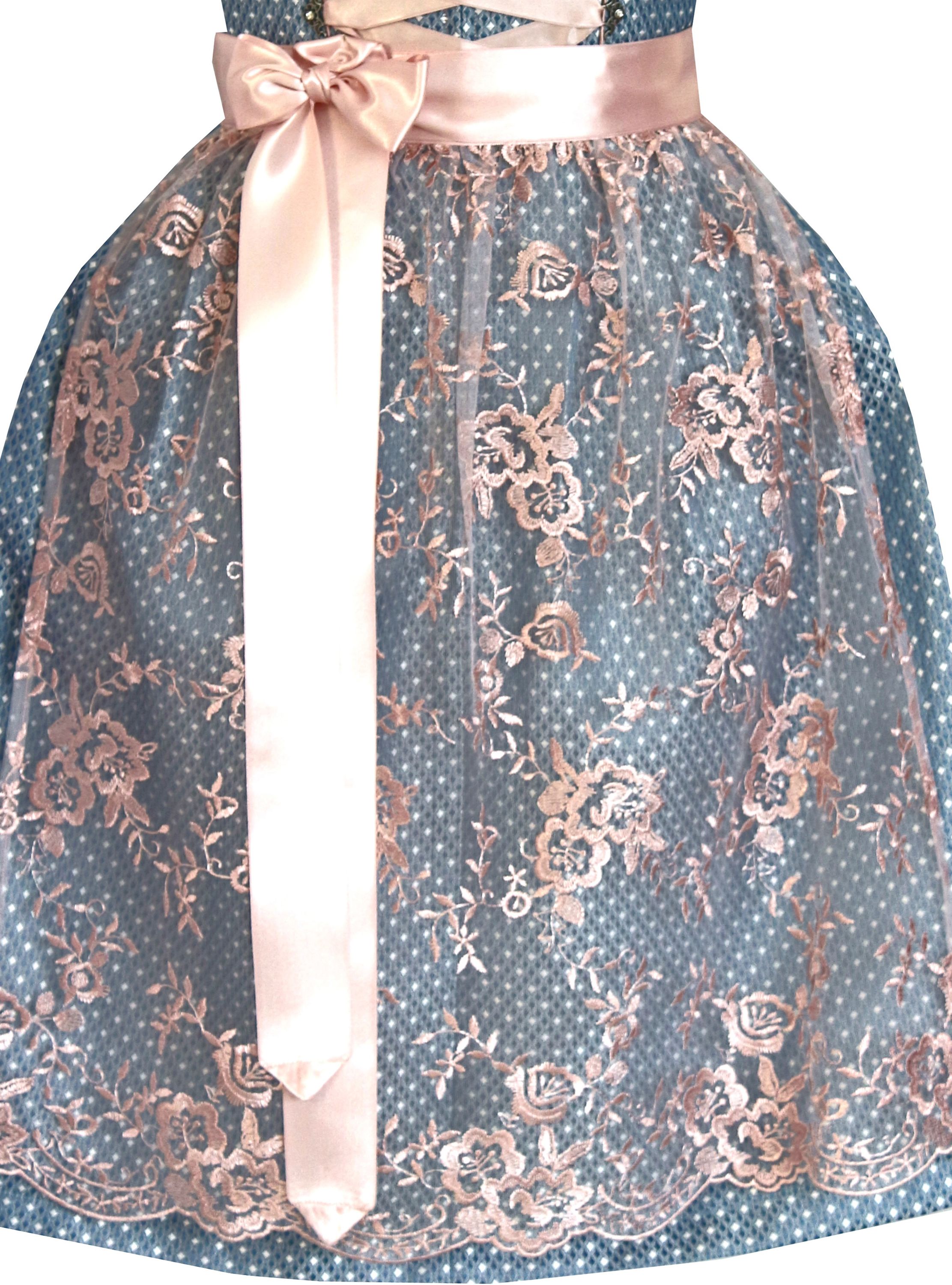 Dirndl Tilda in blau und rosa - ALM787