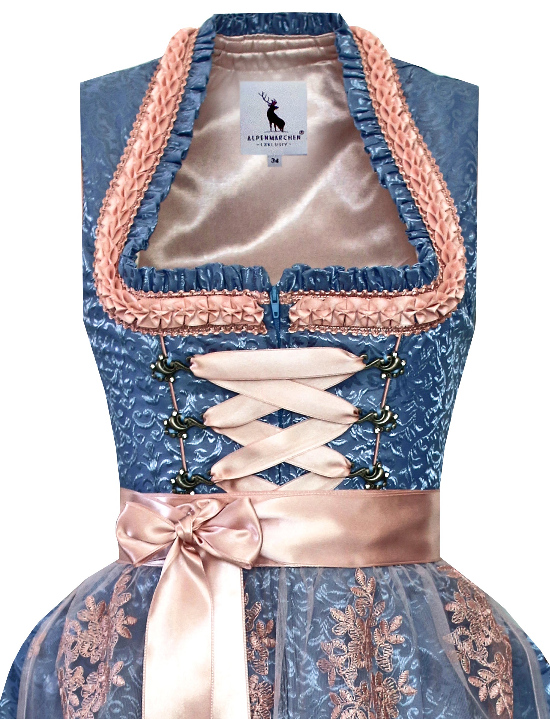 Dirndl Elise in blau - ALM942