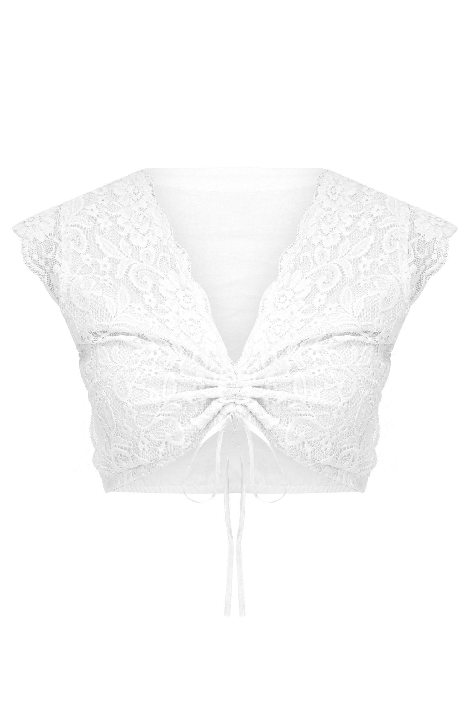 Elegante Dirndlbluse aus Spitze - ALM-DB010