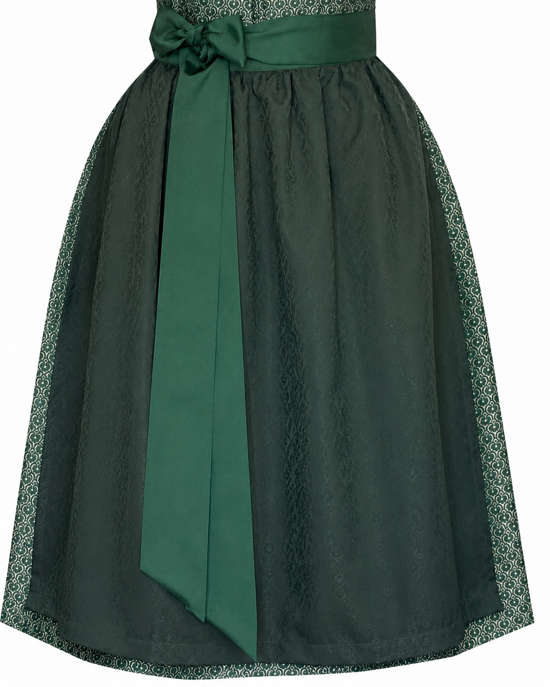 Midi Dirndl Liane in dunkelgrün - ALM1039