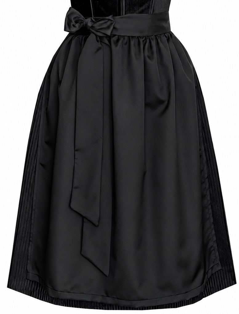 Midi Dirndl Enora in schwarz - ALM1079