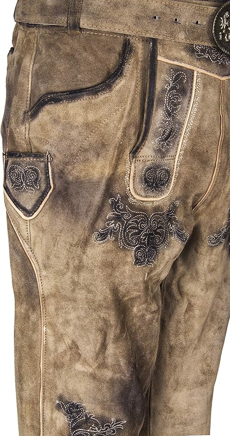 Herren Lederhose Franz kniebund- ALM-LH002