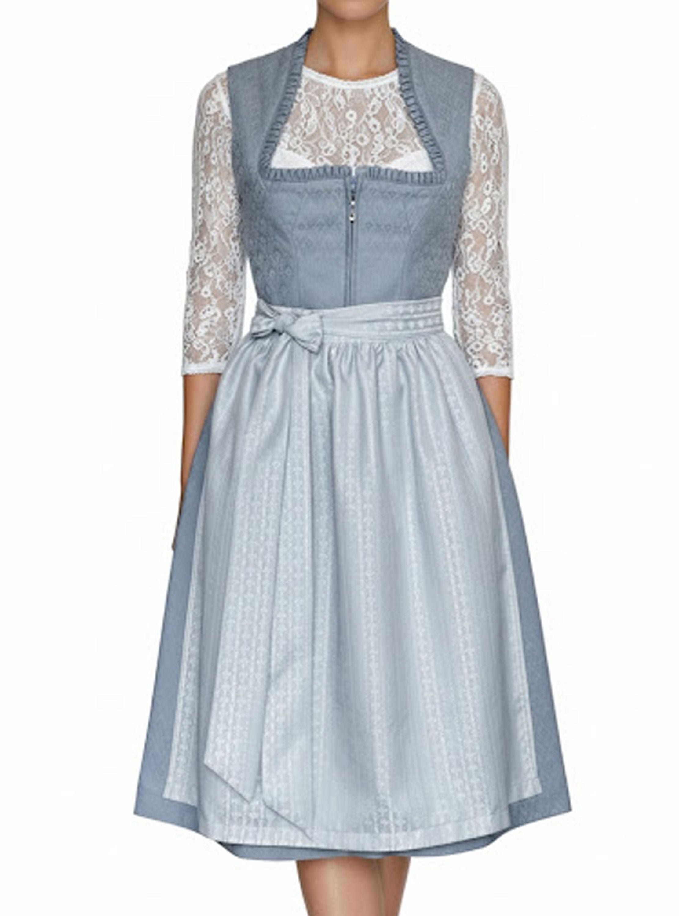 Midi Dirndl Miranda in hellgrün - ALM1064