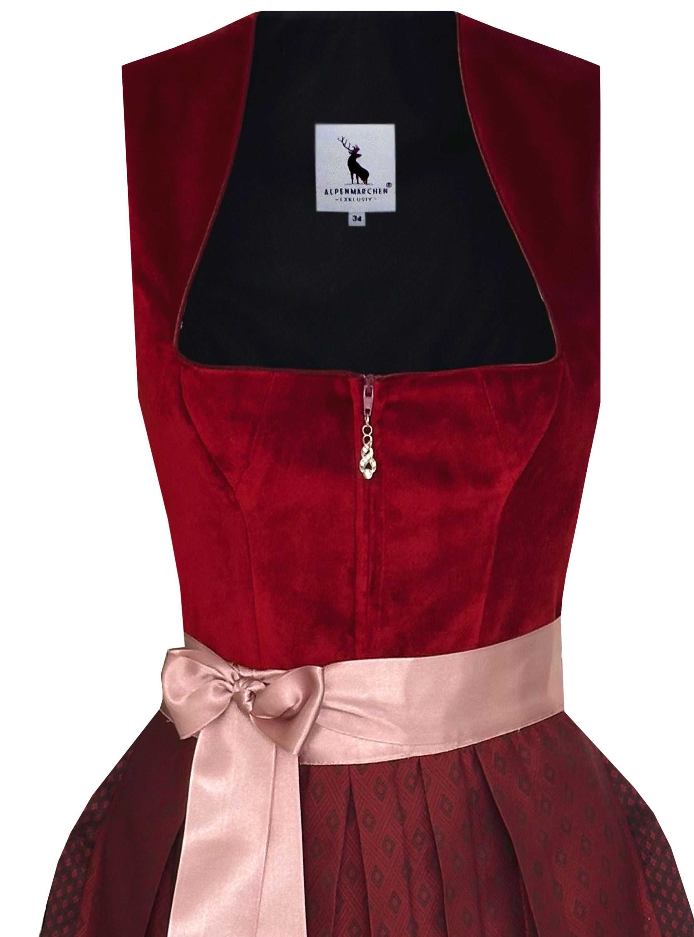 Dirndl Adriana in rot - ALM1014