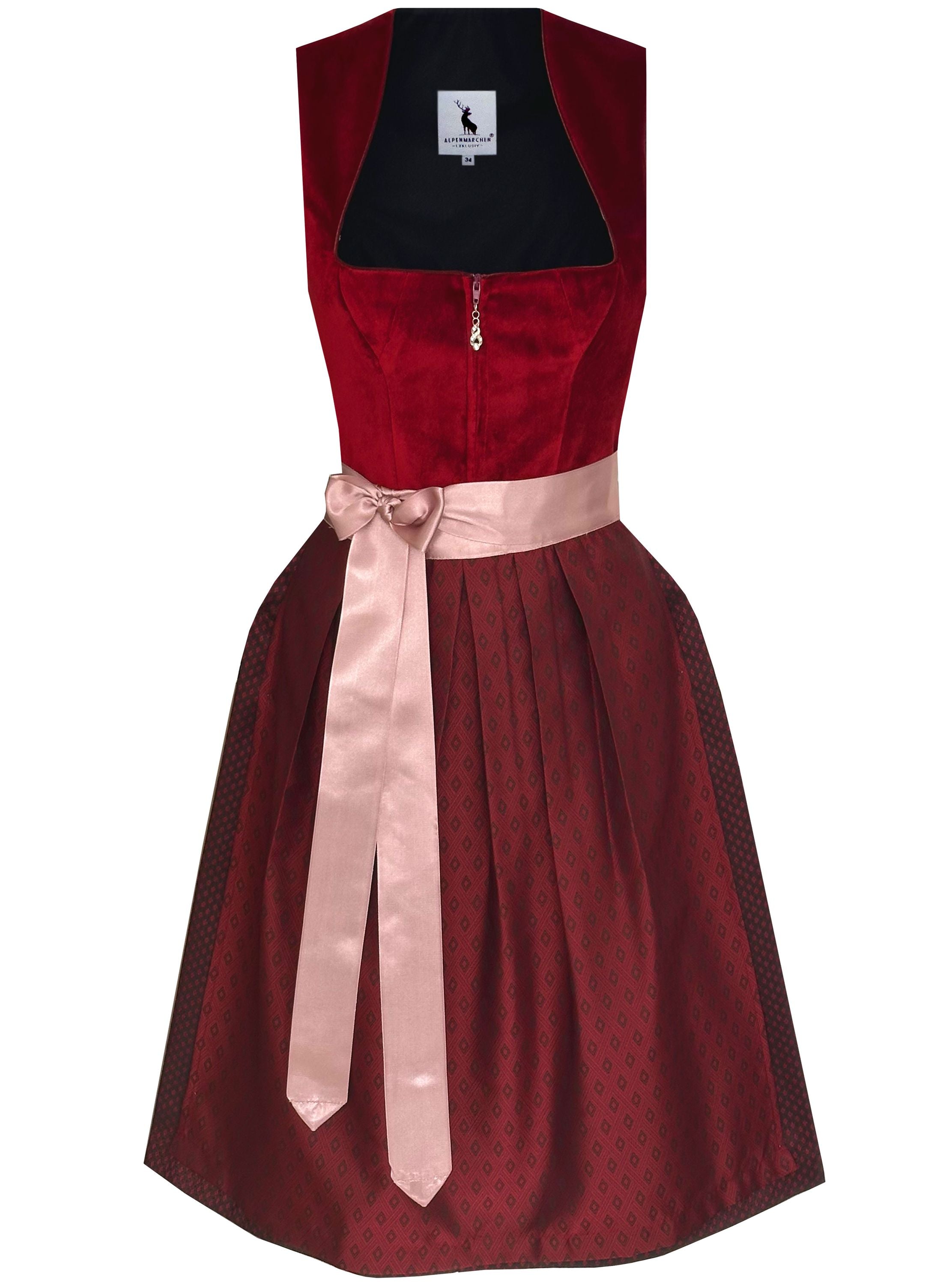 Dirndl Adriana in rot - ALM1014