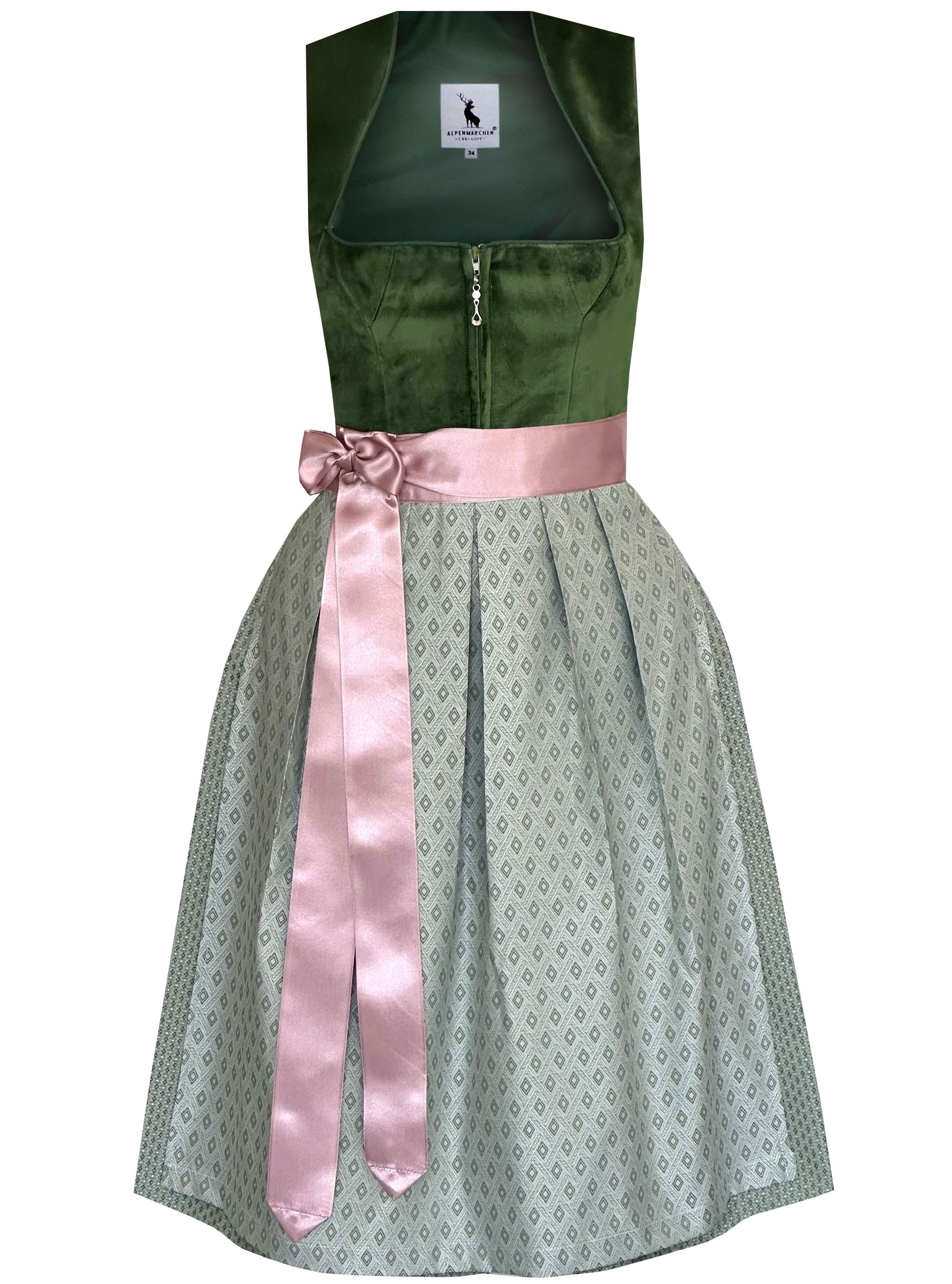 Dirndl Adriana in waldgrün - ALM1023
