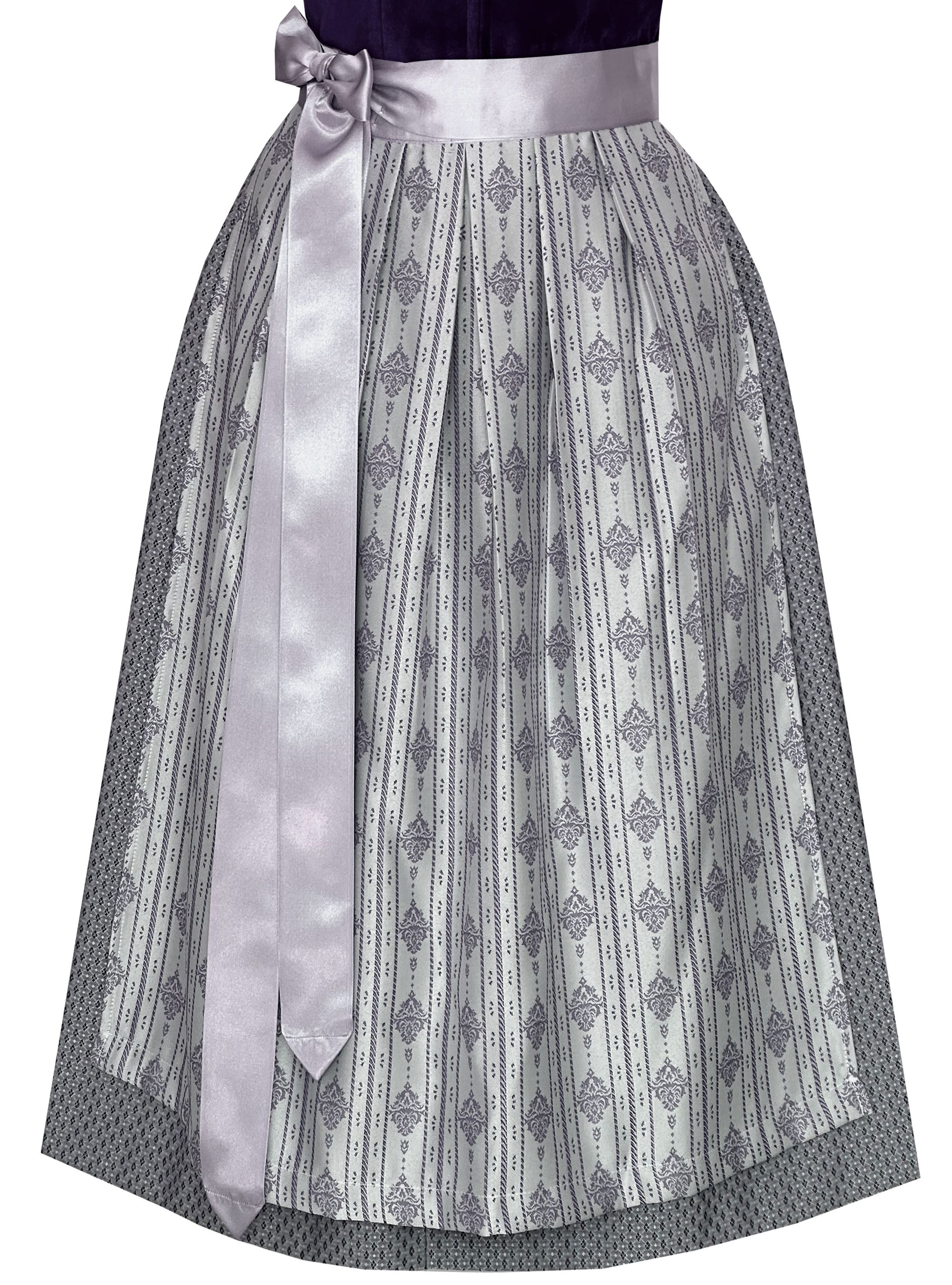 Langes Dirndl Adele in schwarz - ALM1026