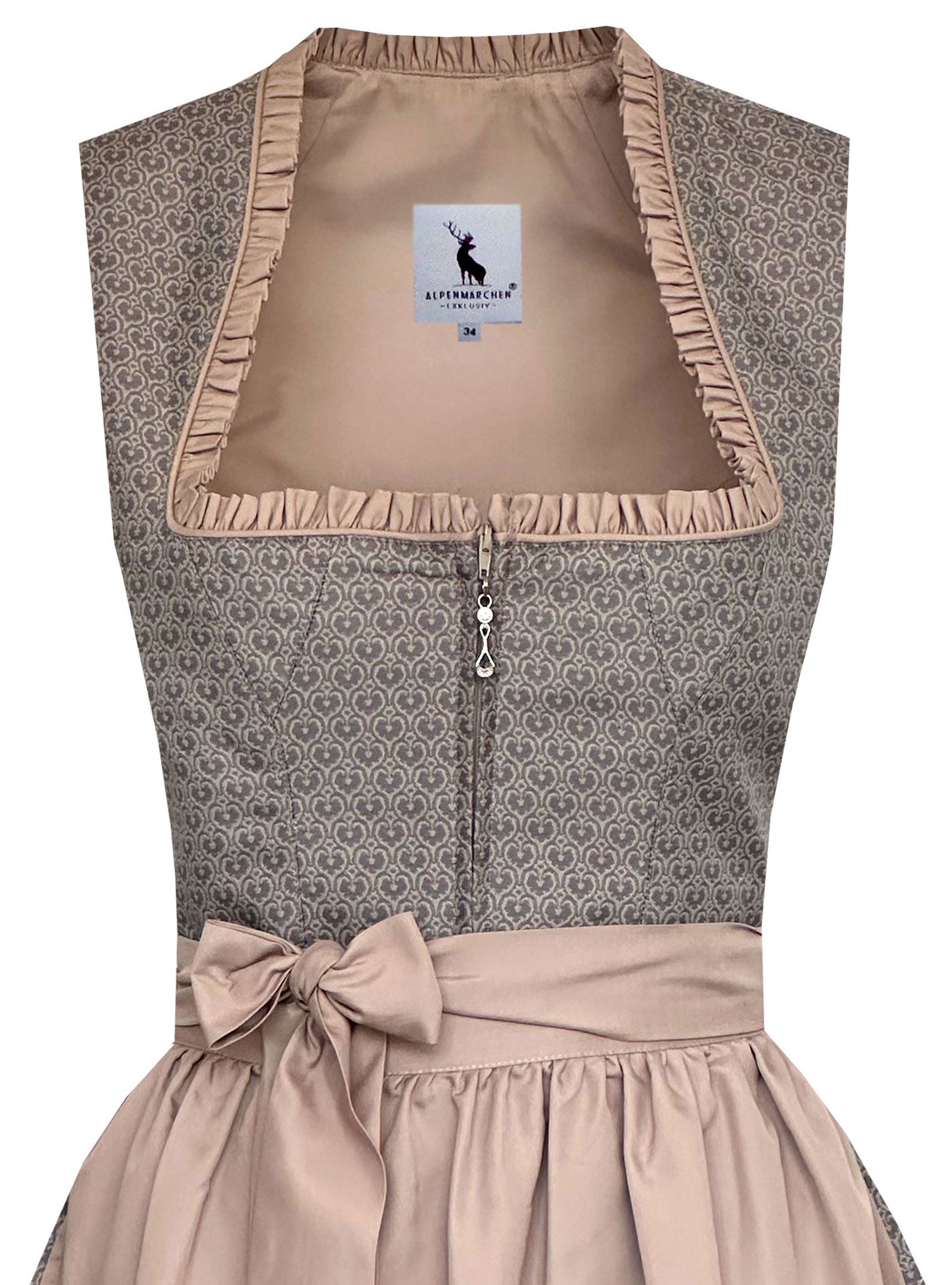 Dirndl Liane in grau - ALM1031
