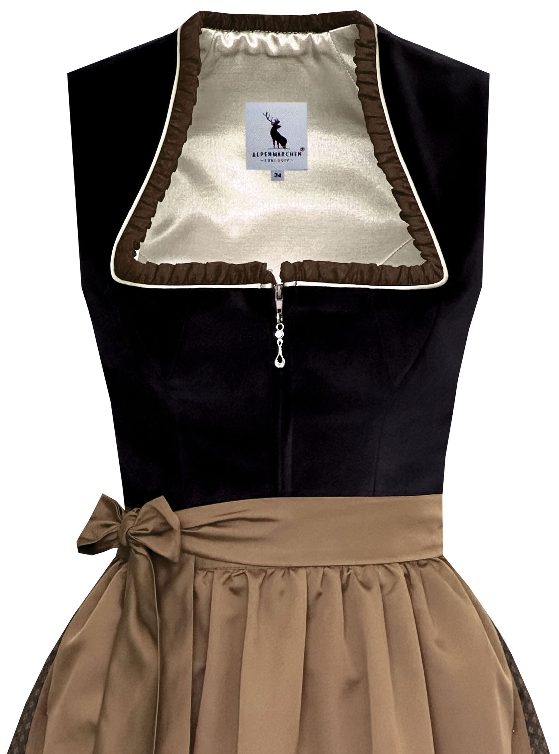 Dirndl Sibylle in schwarz - ALM1033