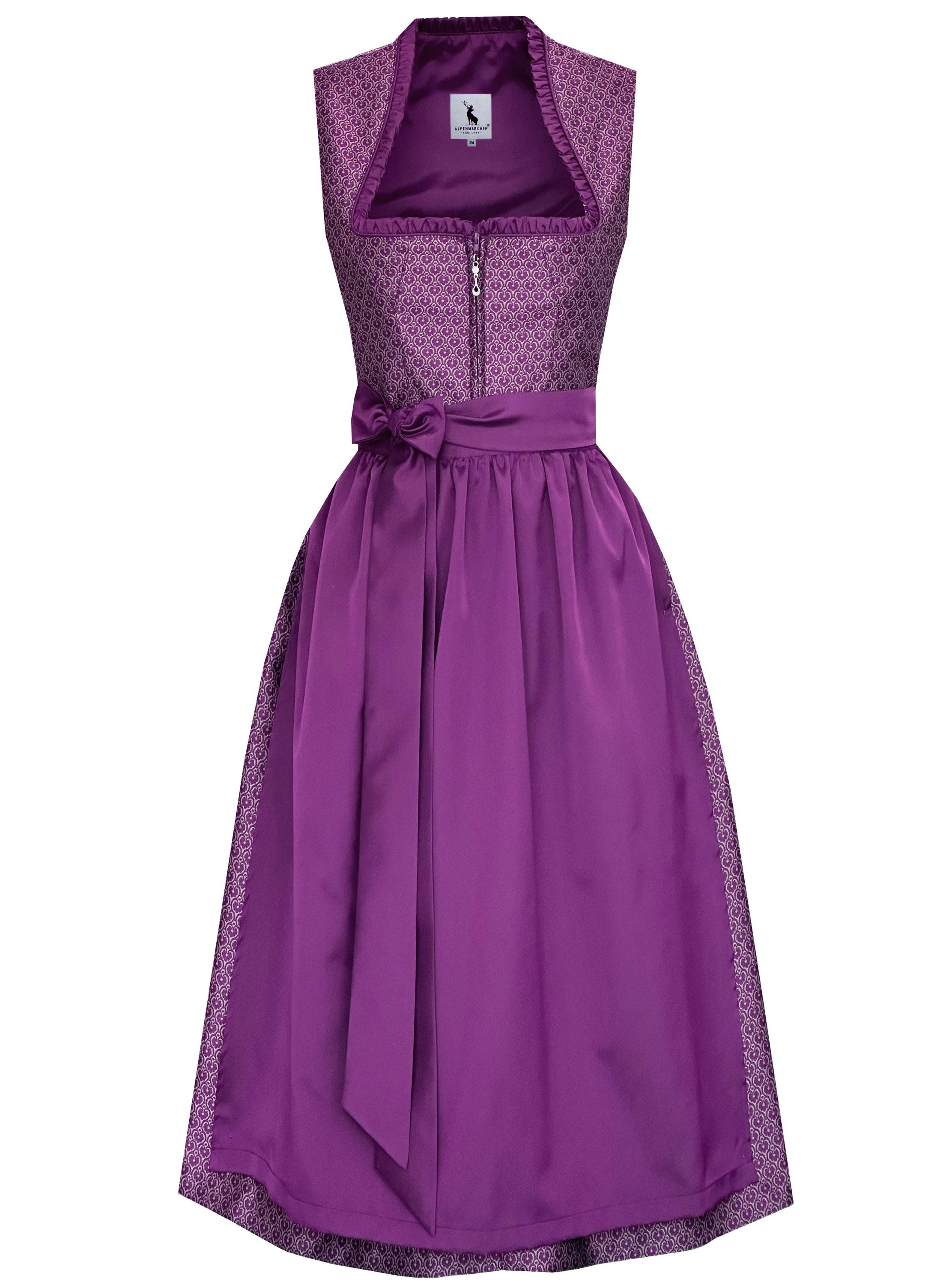 Langes Dirndl Adele in blau - ALM1051