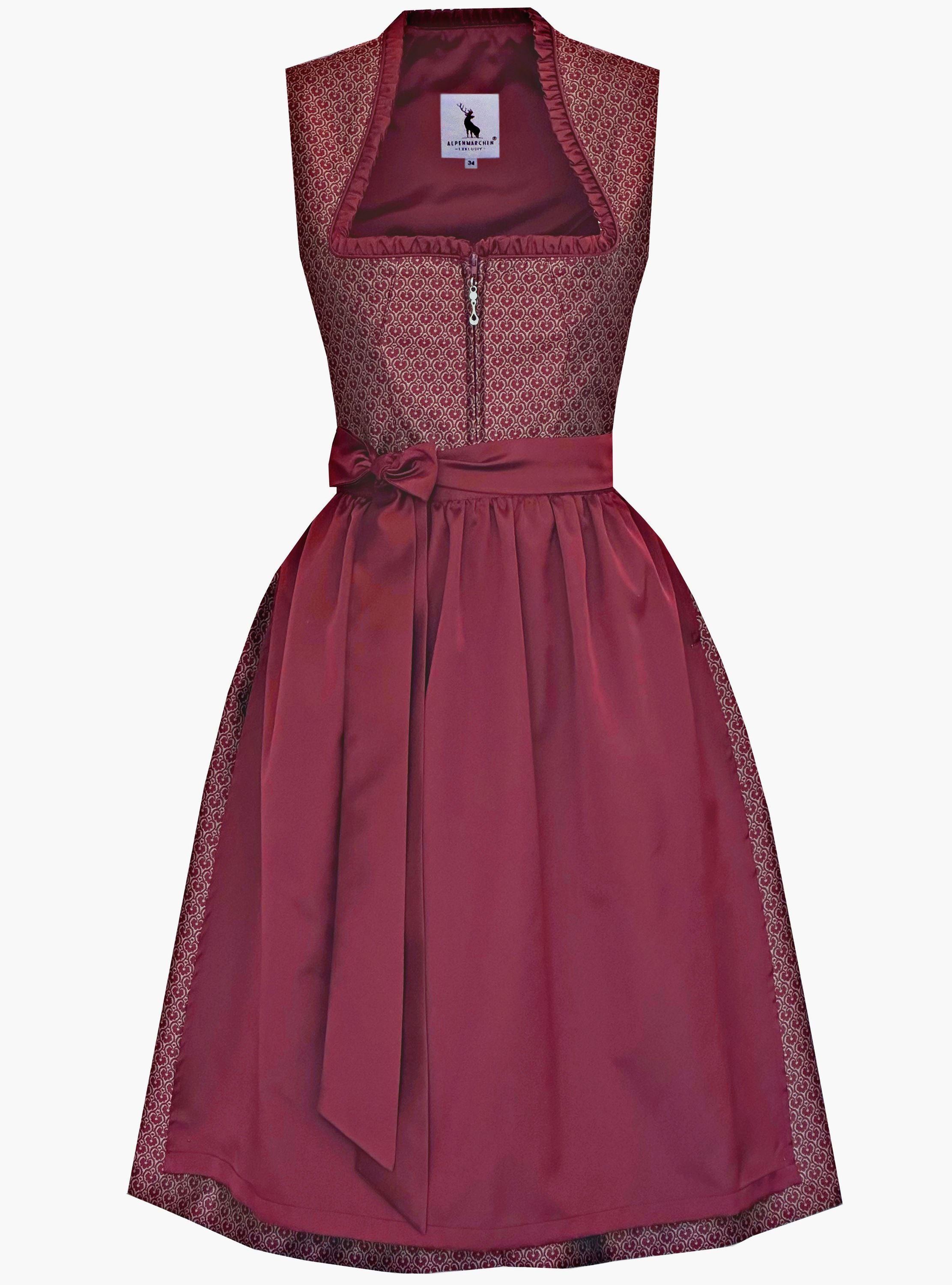 Langes Dirndl Adele in blau - ALM1055